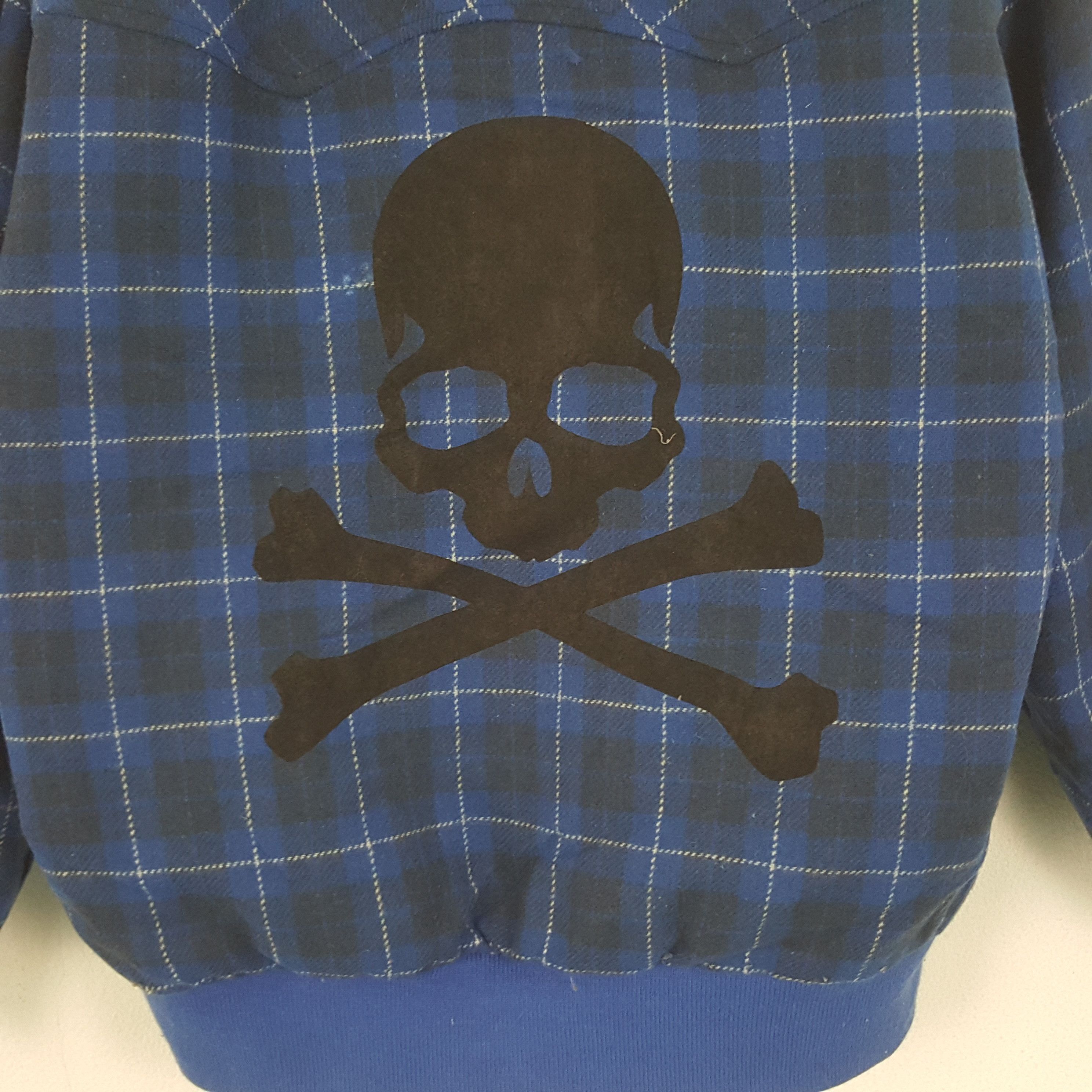 Vintage Vintage Eizac Custom Skulls Wool Hoodie Jacket Size US S / EU 44-46 / 1 - 2 Thumbnail