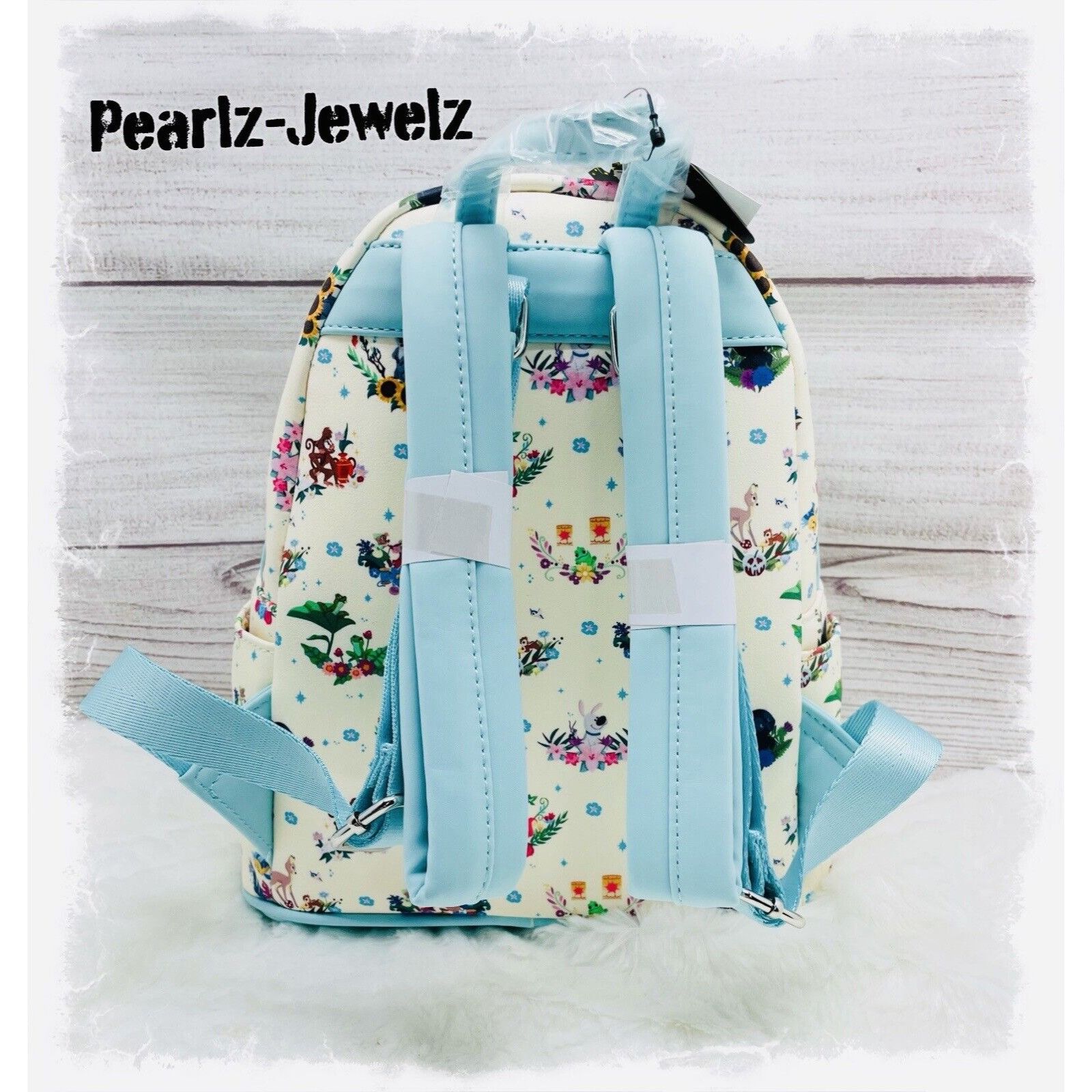 Disney Loungefly Princess Companion Friends Floral Mini Backpack Bo Size ONE SIZE - 5 Thumbnail