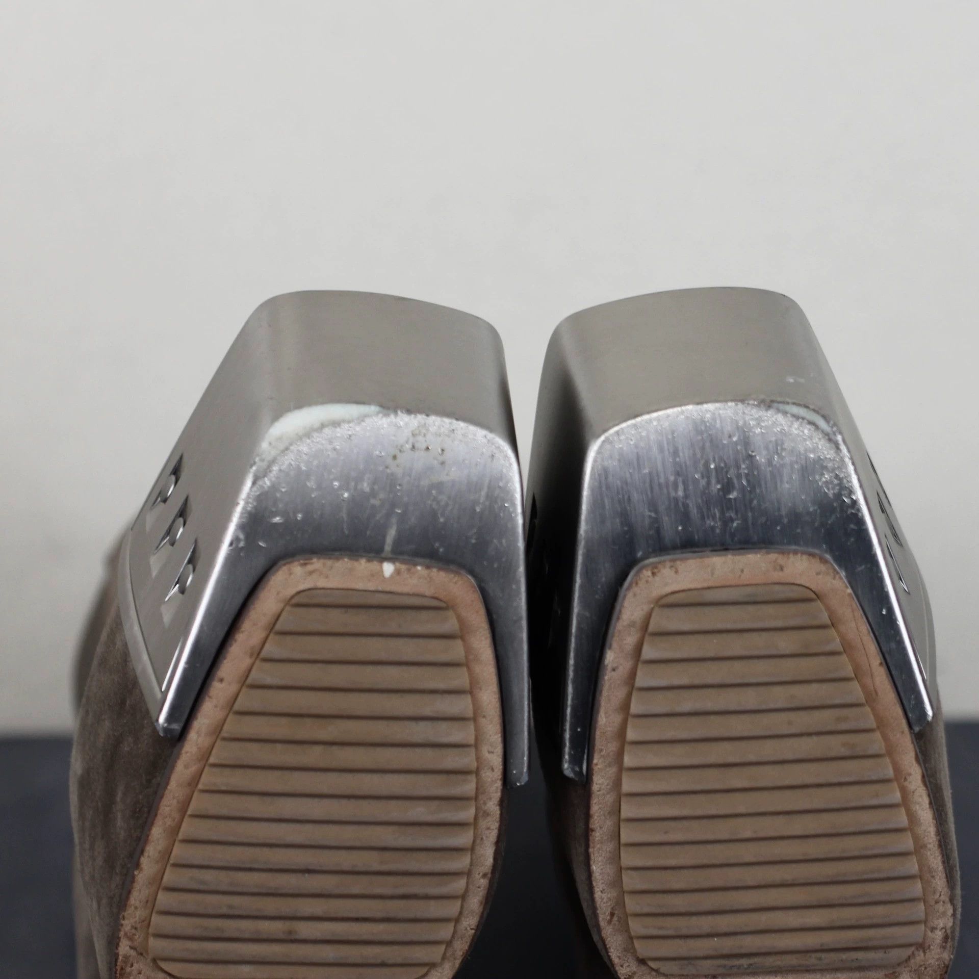 Rick Owens Rickowens Main Line Suede Silver Toe Chelsea Boots Size US 8.5 / IT 38.5 - 4 Thumbnail