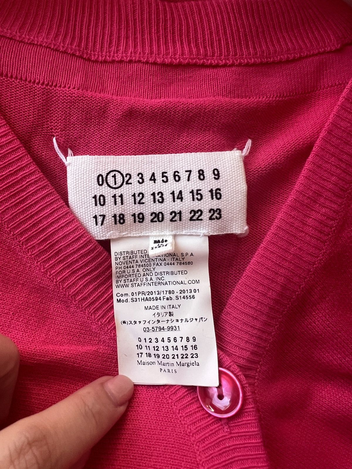 Maison Margiela Maison Margiela four stitches line 1 pink knit cardigan top Size M / US 6-8 / IT 42-44 - 6 Thumbnail