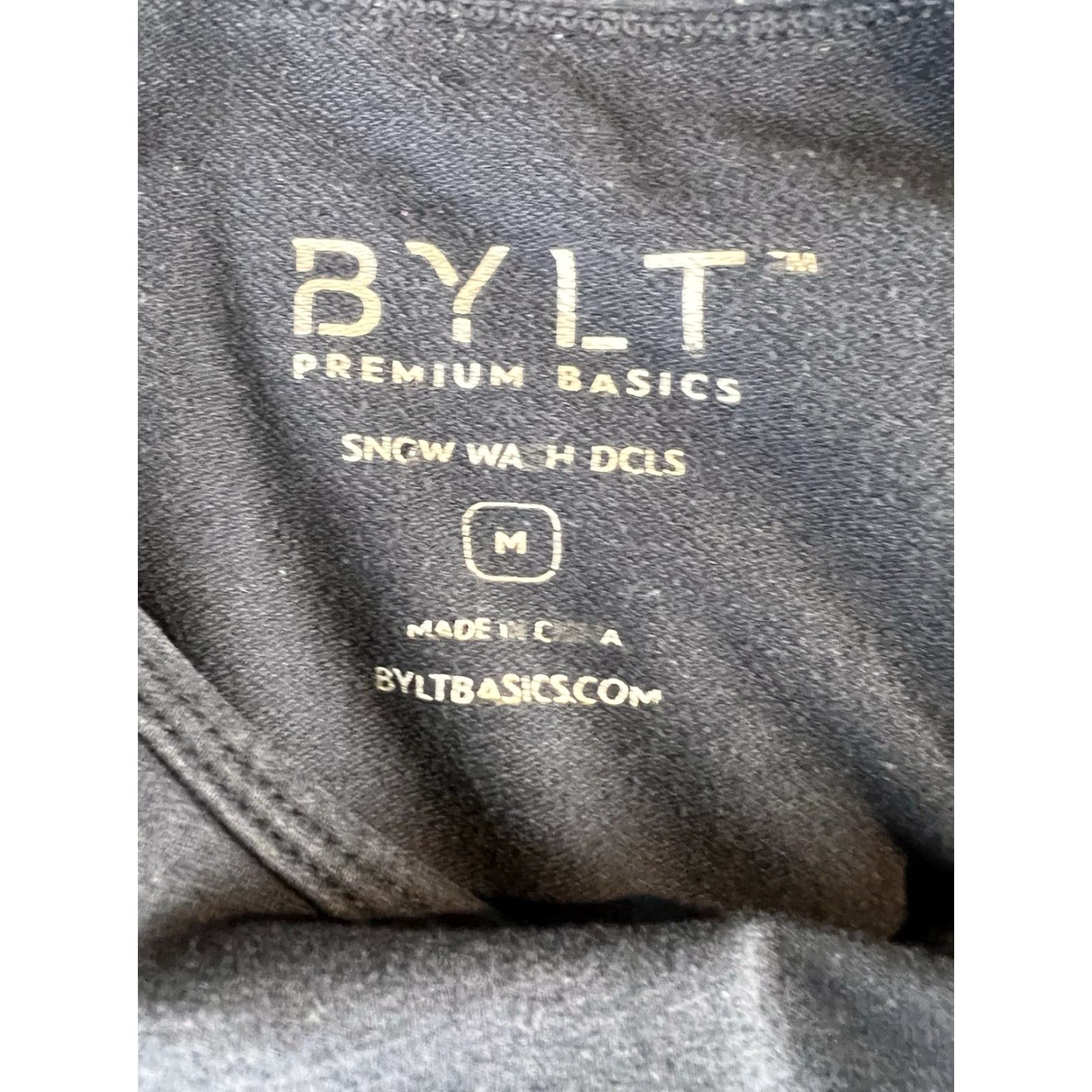 Vintage BYLT Logo Long Sleeve T-Shirt Mens M Blue Snow Wash Heather Stretch Crew Neck Shirt Size US M / EU 48-50 / 2 - 3 Thumbnail