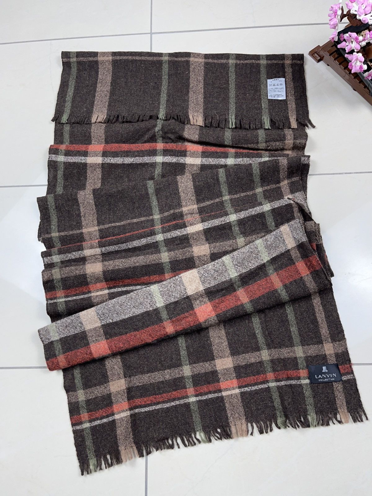 Designer × Lanvin ➕ lanvin vintage big oversized wool scarf archive designer Size ONE SIZE - 1 Thumbnail