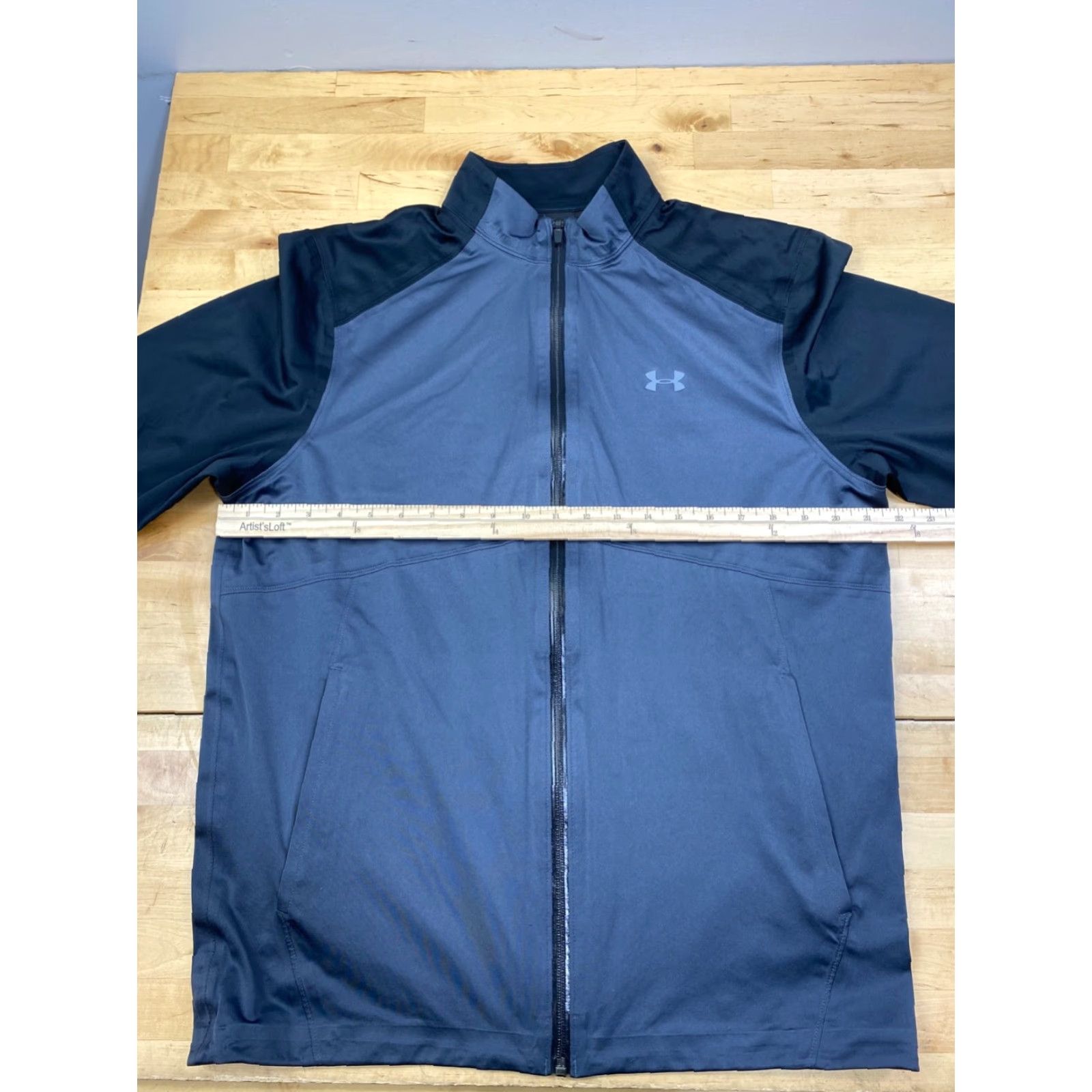 Under Armour Under armour Jacket Mens M Gray Loose Zip Mock Neck Casual Activewear Track Jacket Full Zip Pockets Lightweight Regular Modern Mens Size US M / EU 48-50 / 2 - 4 Thumbnail