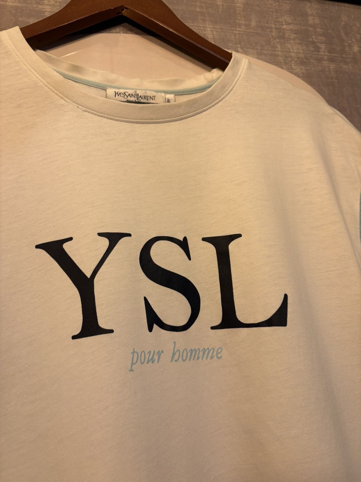 Yves Saint Laurent Yves Saint Laurent Vintage T-shirt Size US XL / EU 56 / 4 - 1 Thumbnail