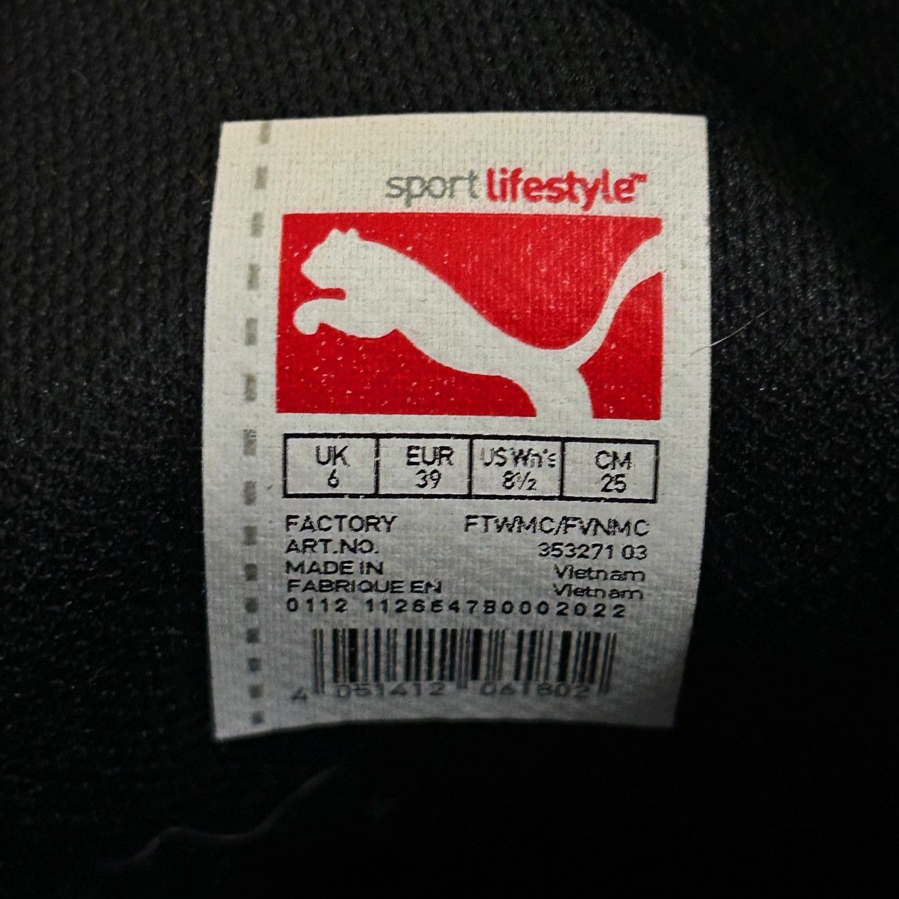 Puma Vintage Y2K Puma Speed Cat Black Leather Sneakers Size US 8.5 / IT 38.5 - 8 Thumbnail