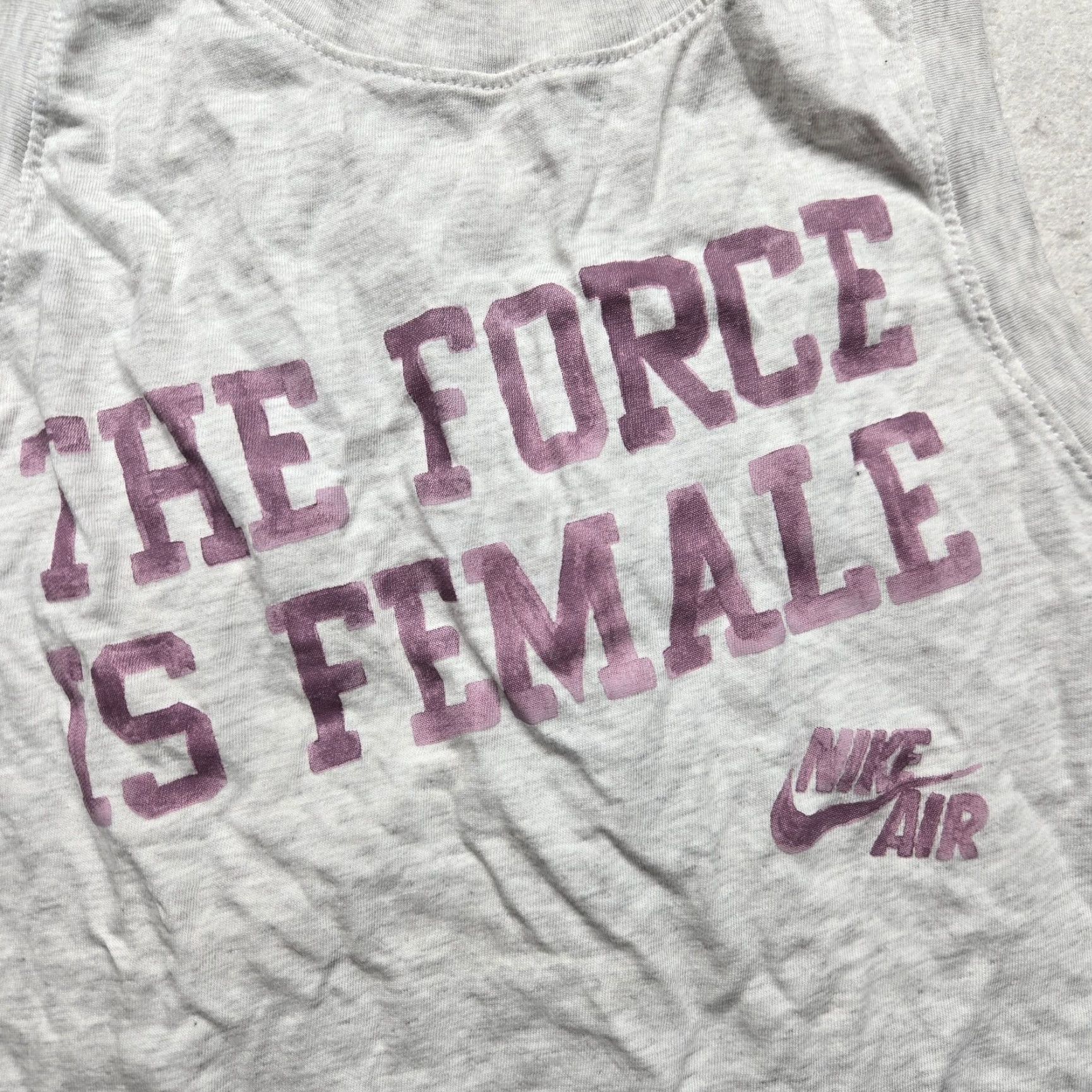 Nike Nike Air Women’s Cropped Tank Top Sleeveless M Gray Activewear 2020s Size M / US 6-8 / IT 42-44 - 2 Thumbnail