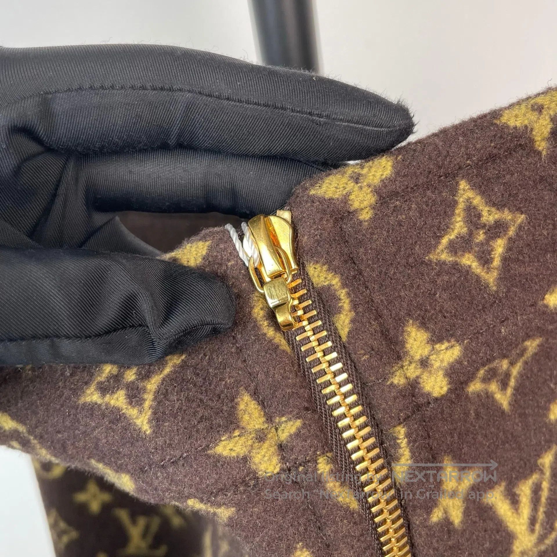 Louis Vuitton Louis Vuitton Brown Fleece Lined Camo Print Midi Skirt| Size 37" - 6 Thumbnail