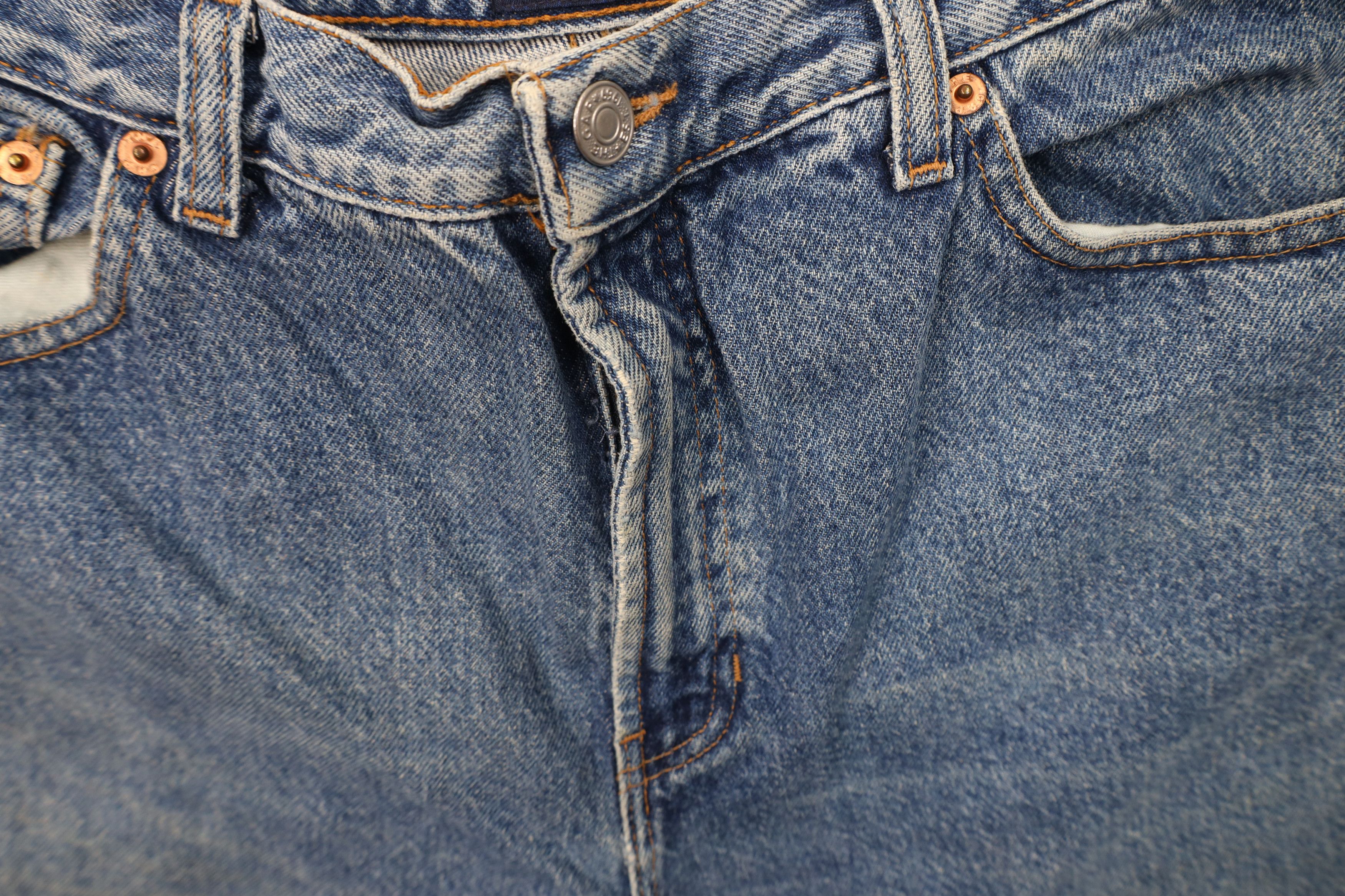 Gap Vintage 90s Gap Distressed Ankle Tapered Leg Denim Jeans USA Size 34" / US 12 / IT 48 - 7 Thumbnail