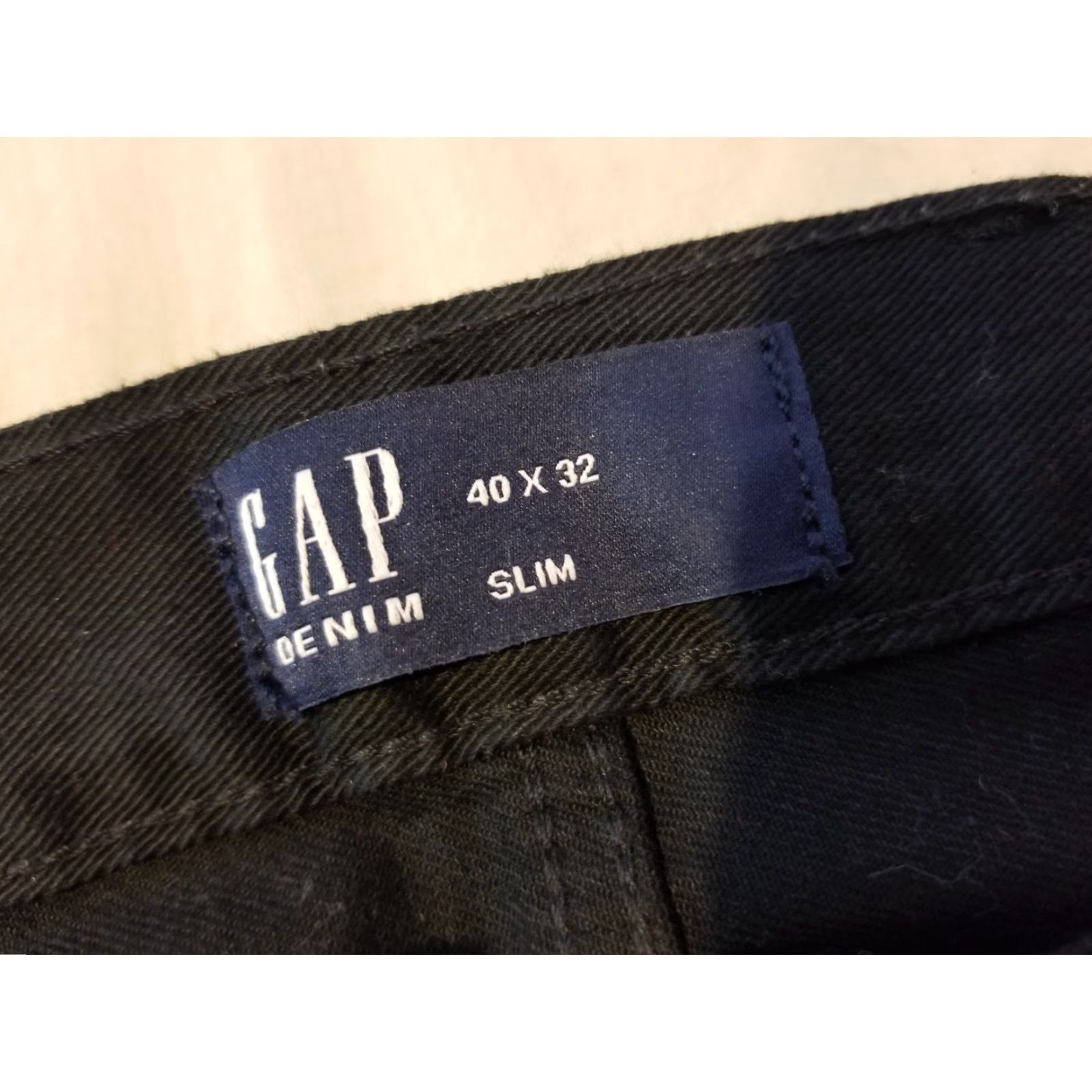 Gap Gap Jeans 40x32 Slim Black Denim Pants Mens Straight 5-Pocket Rise Mid Denim 1969 Brand Gap 40x32 Slim Black Denim Pants Size US 40 / EU 56 - 3 Thumbnail