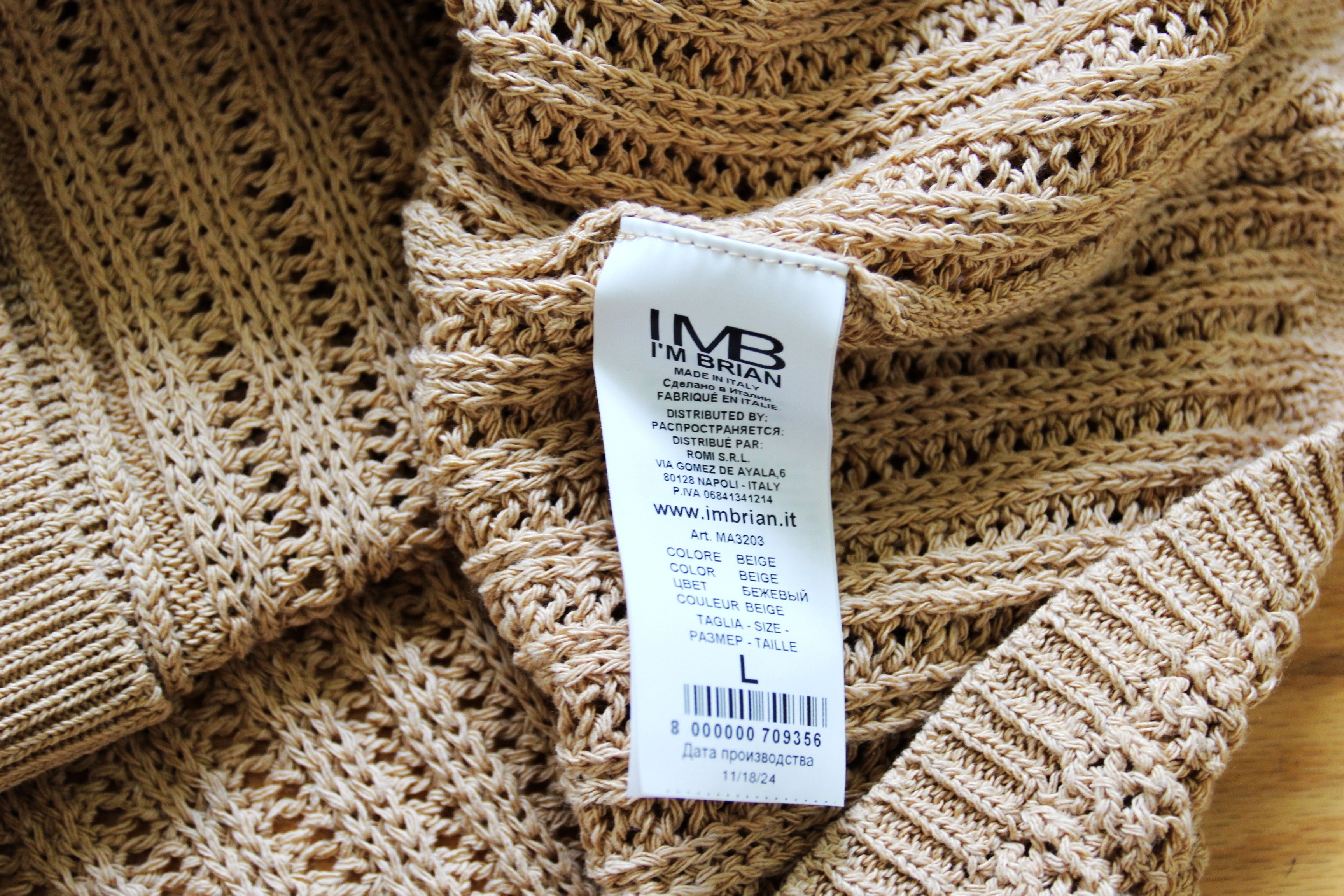 Other BNWT SS25 I'M BRIAN KNIT SHORT SLEEVE CARDIGAN L Size US L / EU 52-54 / 3 - 9 Thumbnail