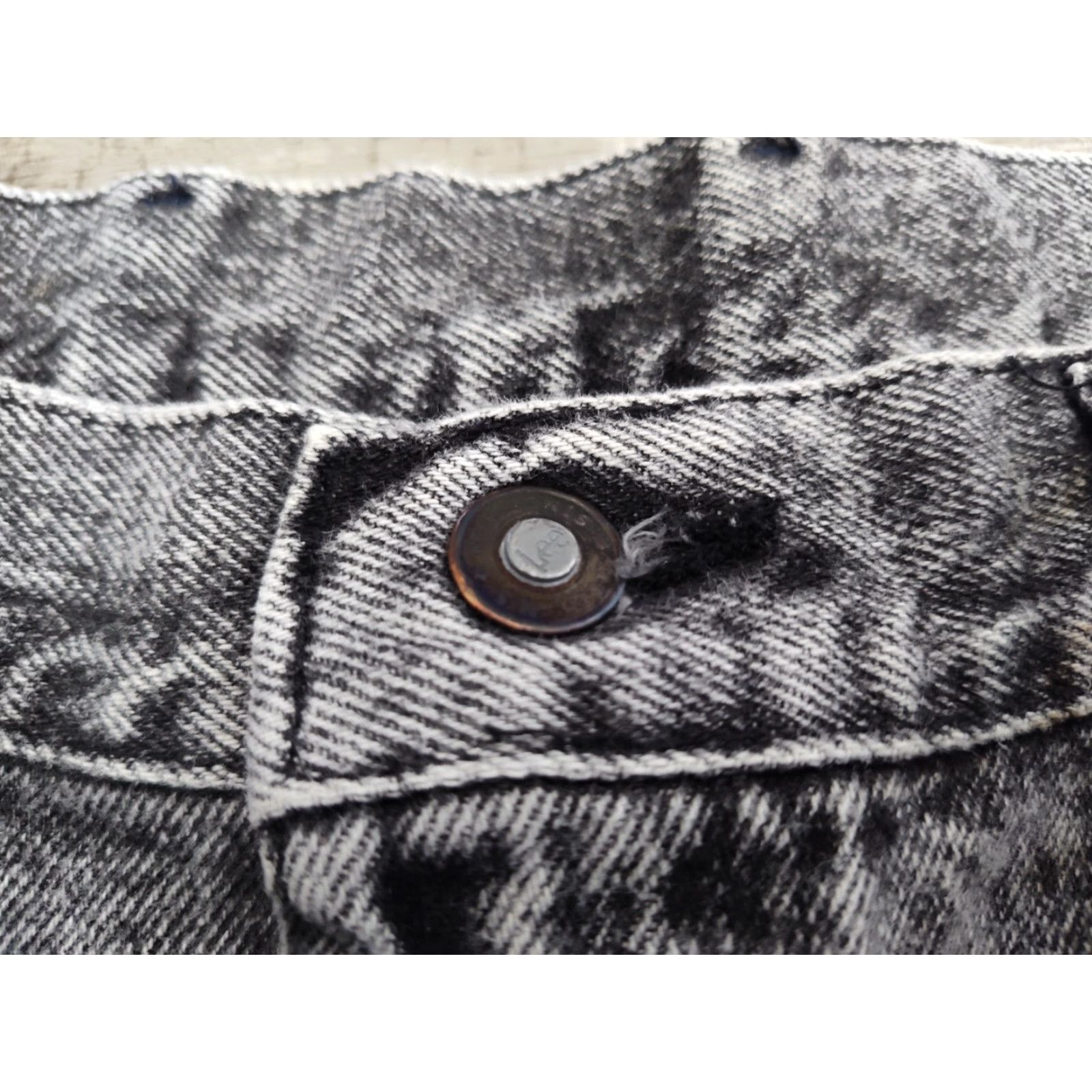Wrangler VINTAGE Wrangler Jeans Men’s 42x30 Acid Wash Black Cotton Straight Fit Union Made USA Size US 42 / EU 58 - 6 Thumbnail