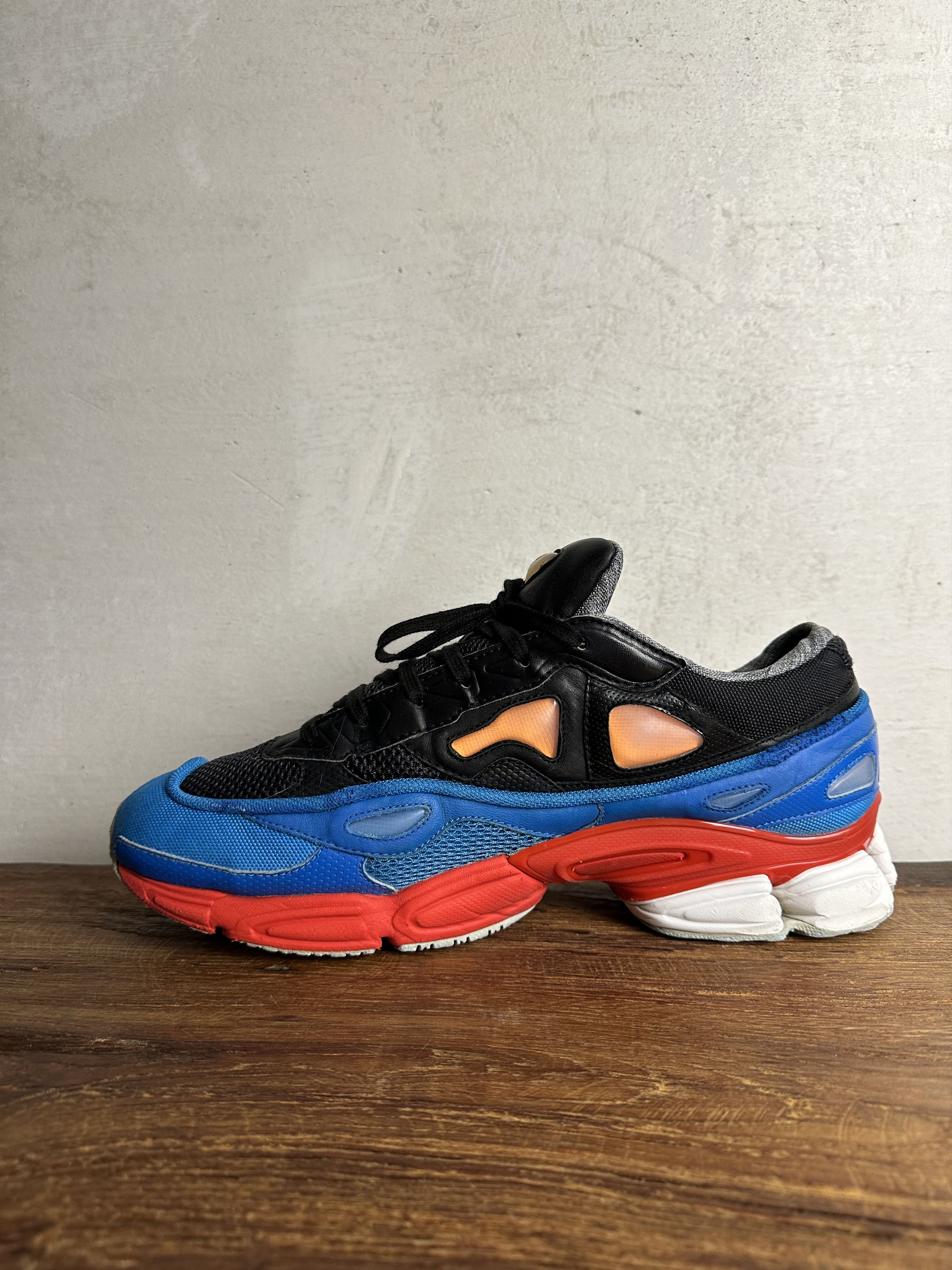 Adidas × Raf Simons Adidas x Raf Simons Ozweego 2 Black Red Orange Sneakers Size US 11 / EU 44 - 3 Thumbnail