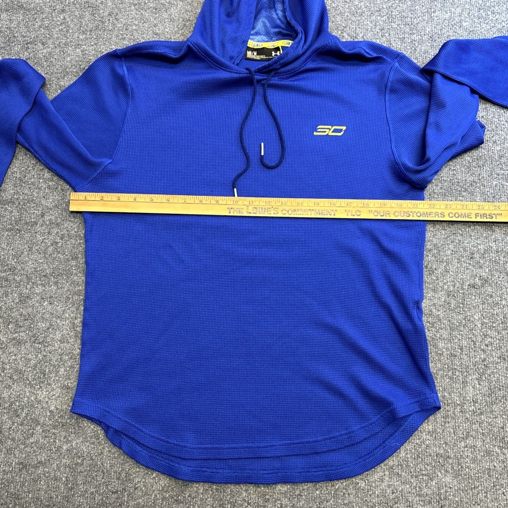 Under Armour Under Armour Hoodie Logo Full Zip SC Blue Waffle Knit Long Sleeve Medium Men M Size US M / EU 48-50 / 2 - 4 Thumbnail