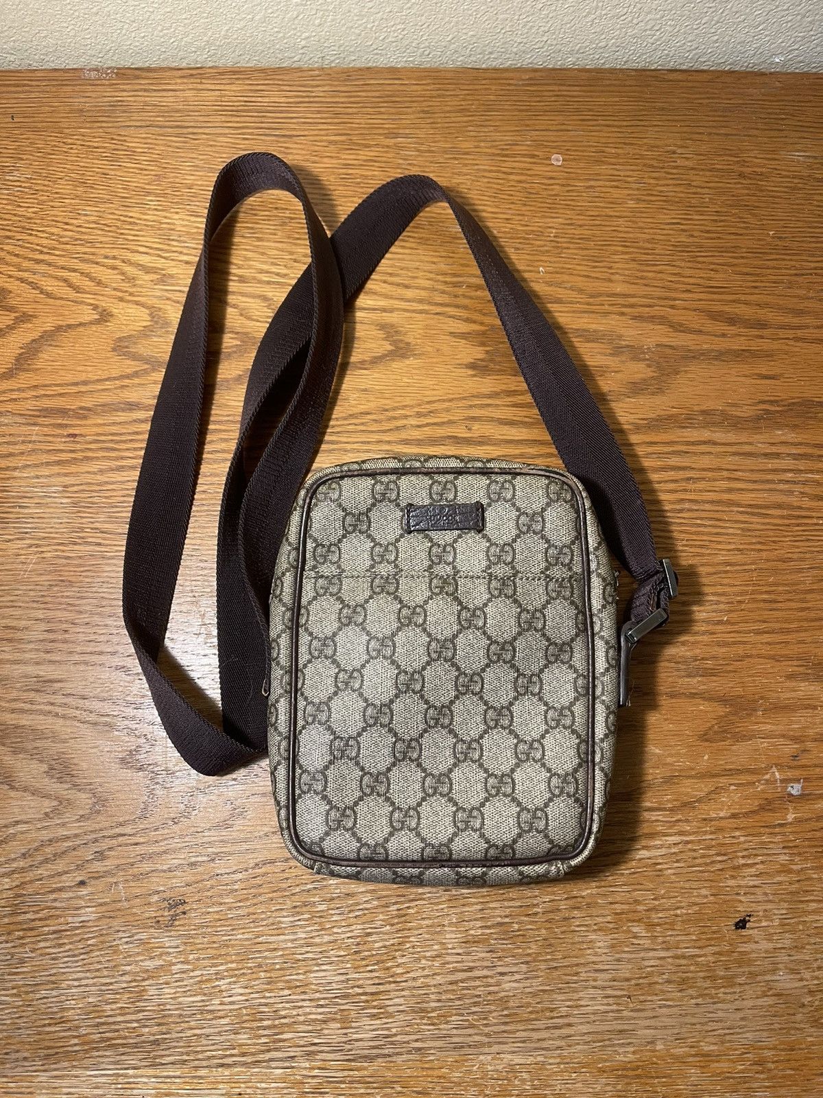 Gucci Gucci GG Coated Canvas Shoulder Bag 122754 Size ONE SIZE - 1 Thumbnail