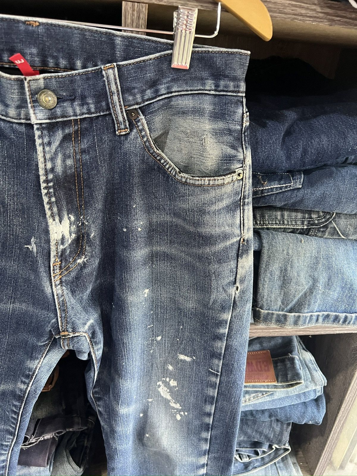 Uniqlo 🔥Uniqlo UJ Paint Splash Distressed Denim Size US 30 / EU 46 - 6 Thumbnail