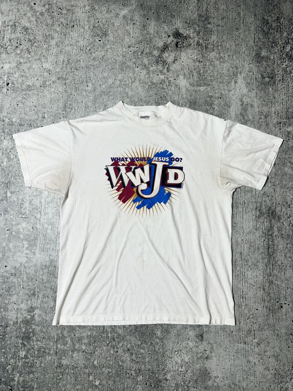 Other Vintage 1998 WWJD Graphic Tee Size US XL / EU 56 / 4 - 1 Thumbnail