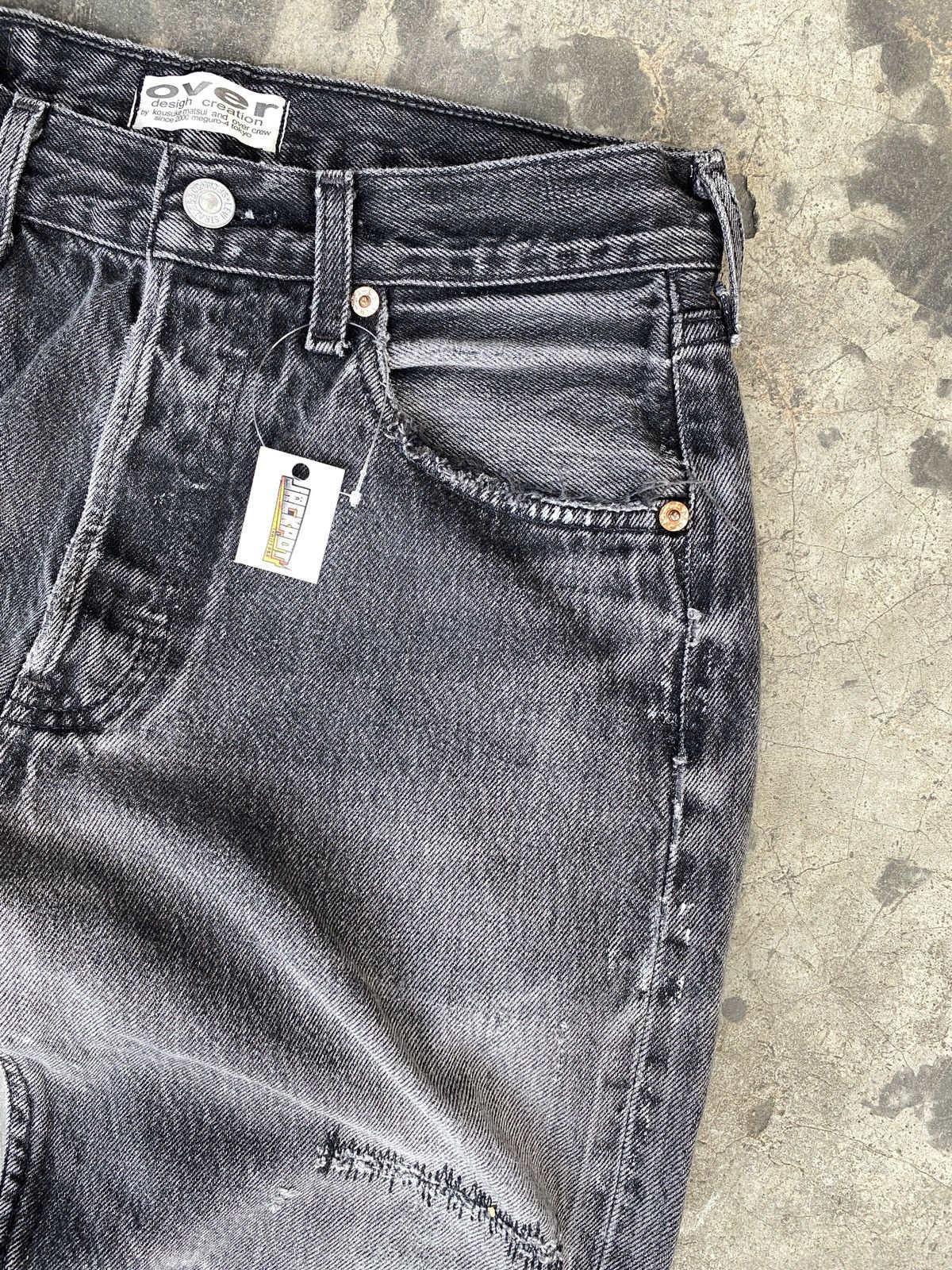 Levi's Vintage🔥Levi’s 501 Over Design Creation By Kousuke Matsui Size US 28 / EU 44 - 4 Thumbnail