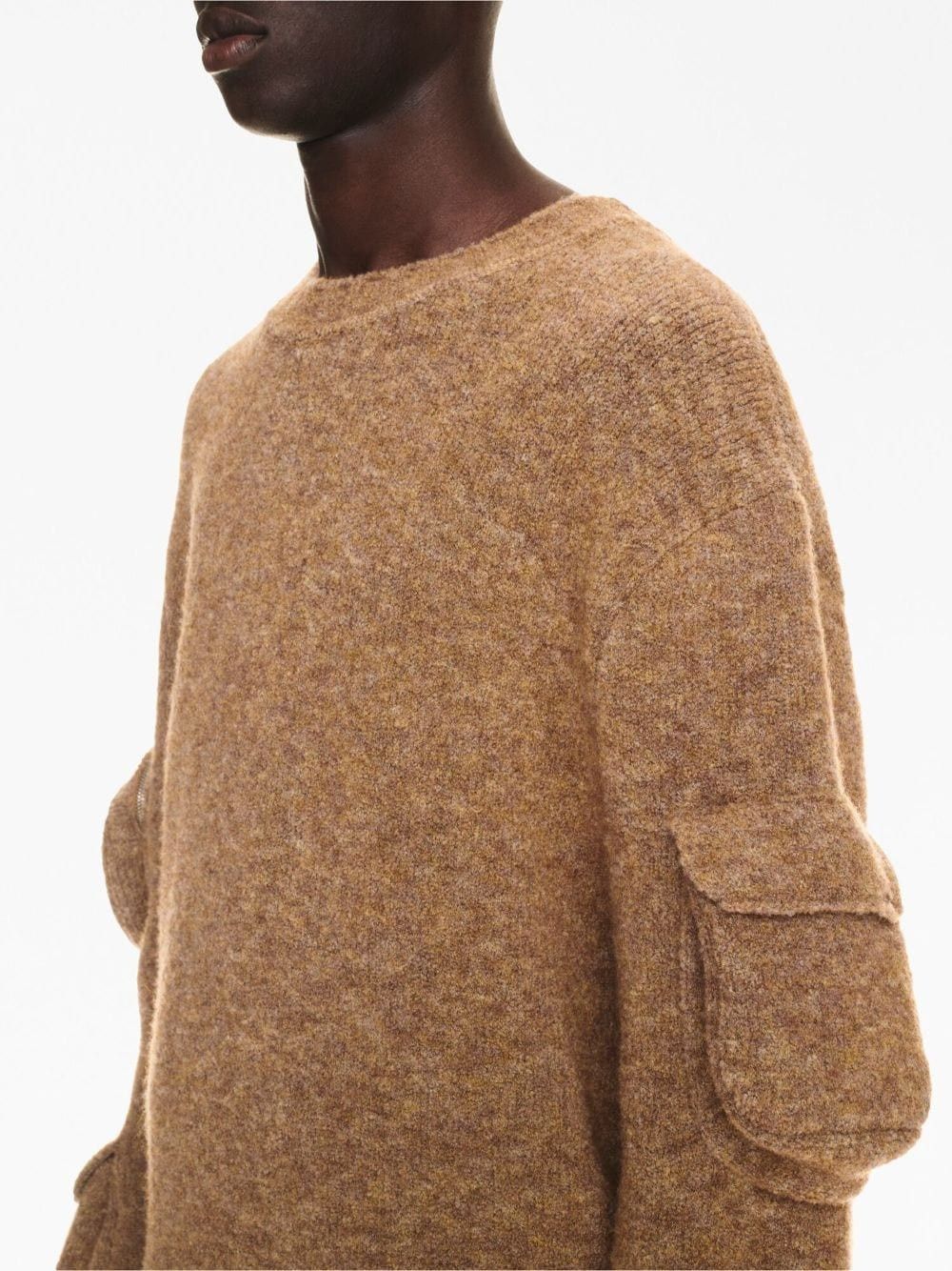 Off-White o1y0325 Crewneck Sweater in Camel Size US S / EU 44-46 / 1 - 2 Thumbnail