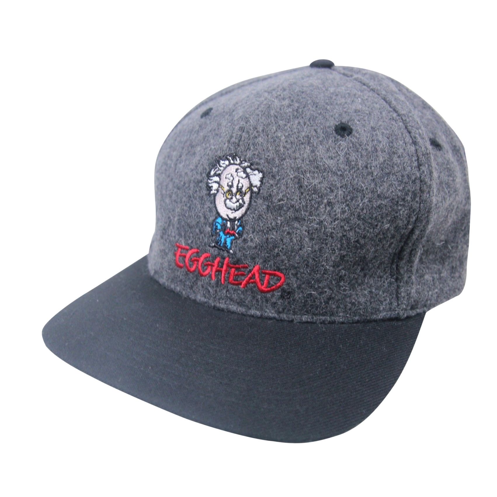 Vintage VINTAGE Egg Head Software Co. Wool Hat Grey Baseball Cap OS Mens Size ONE SIZE - 2 Thumbnail
