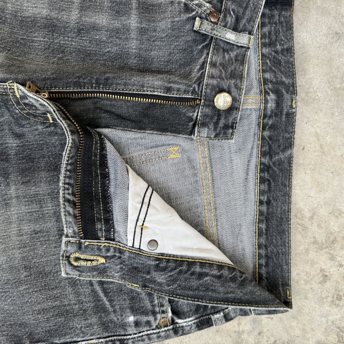 Lee Vintage Lee Faded Black Denim Jean Pants W33 Size US 33 - 7 Thumbnail
