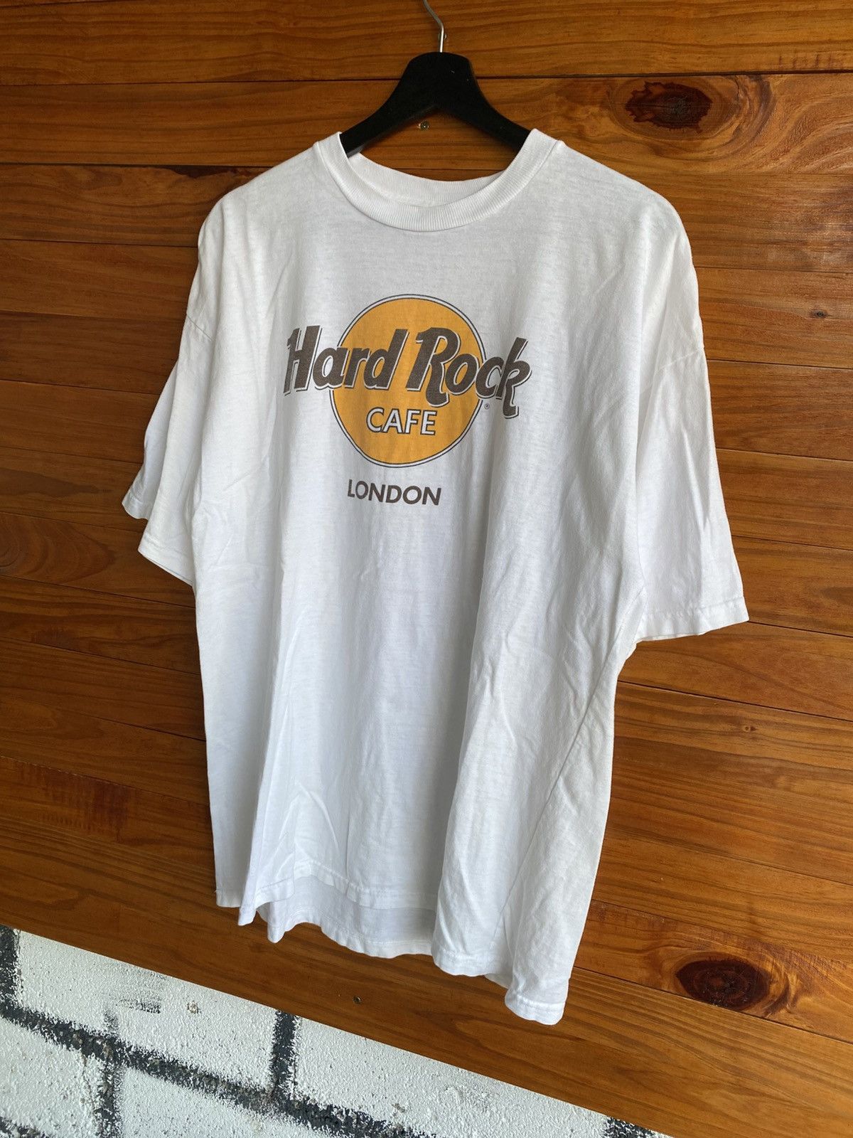 Hard Rock Cafe Vintage Hard Rock Cafe London White T-Shirt | 100% Cotton Size US XL / EU 56 / 4 - 3 Thumbnail