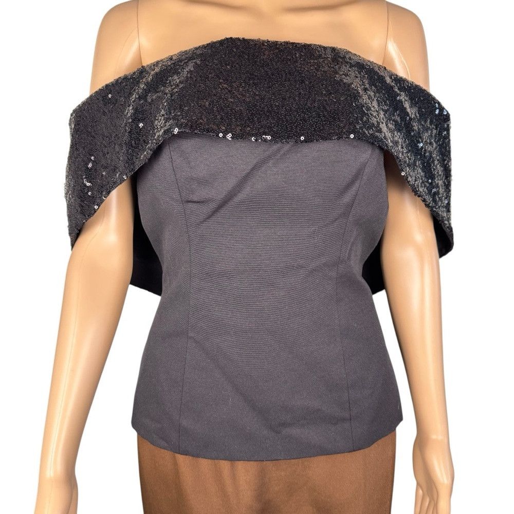 Staud NWT New $350 STAUD Giselle Sequin-Embellished Bandeau Black Size S / US 4 / IT 40 - 9 Thumbnail