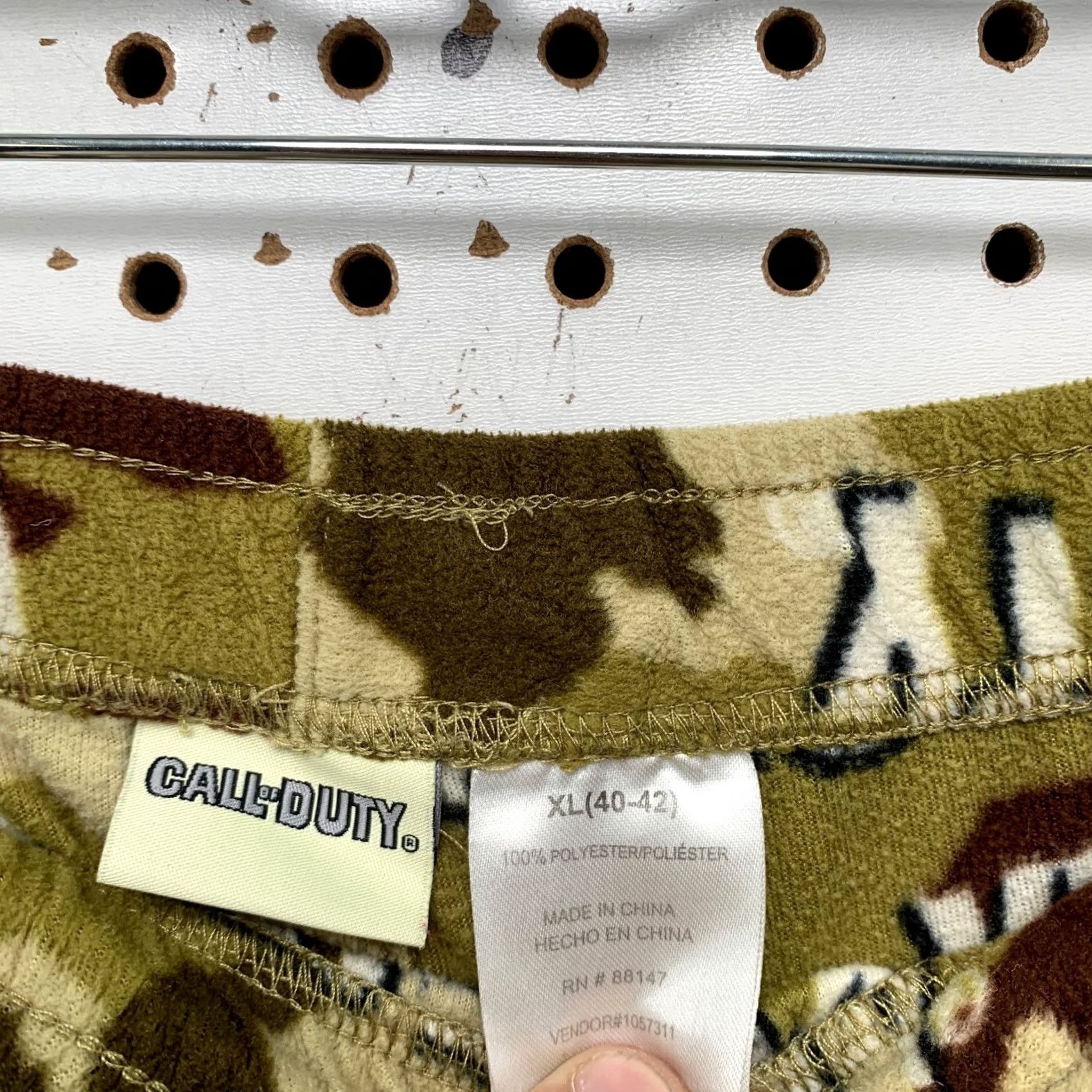 Vintage Call Of Duty Fleece Pajama Pants Mens XL Brown Camouflage Video Game Size US 36 / EU 52 - 3 Thumbnail