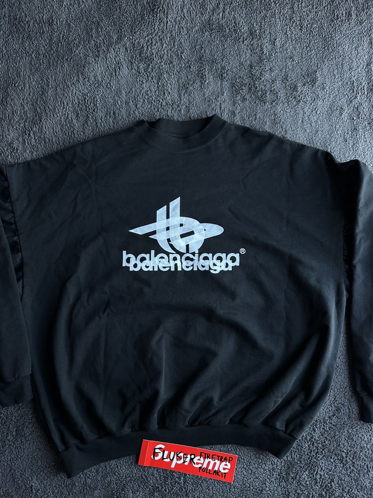 Balenciaga Balenciaga phantom overlapping logo sweat XXL Size US XXL / EU 58 / 5 - 2 Thumbnail