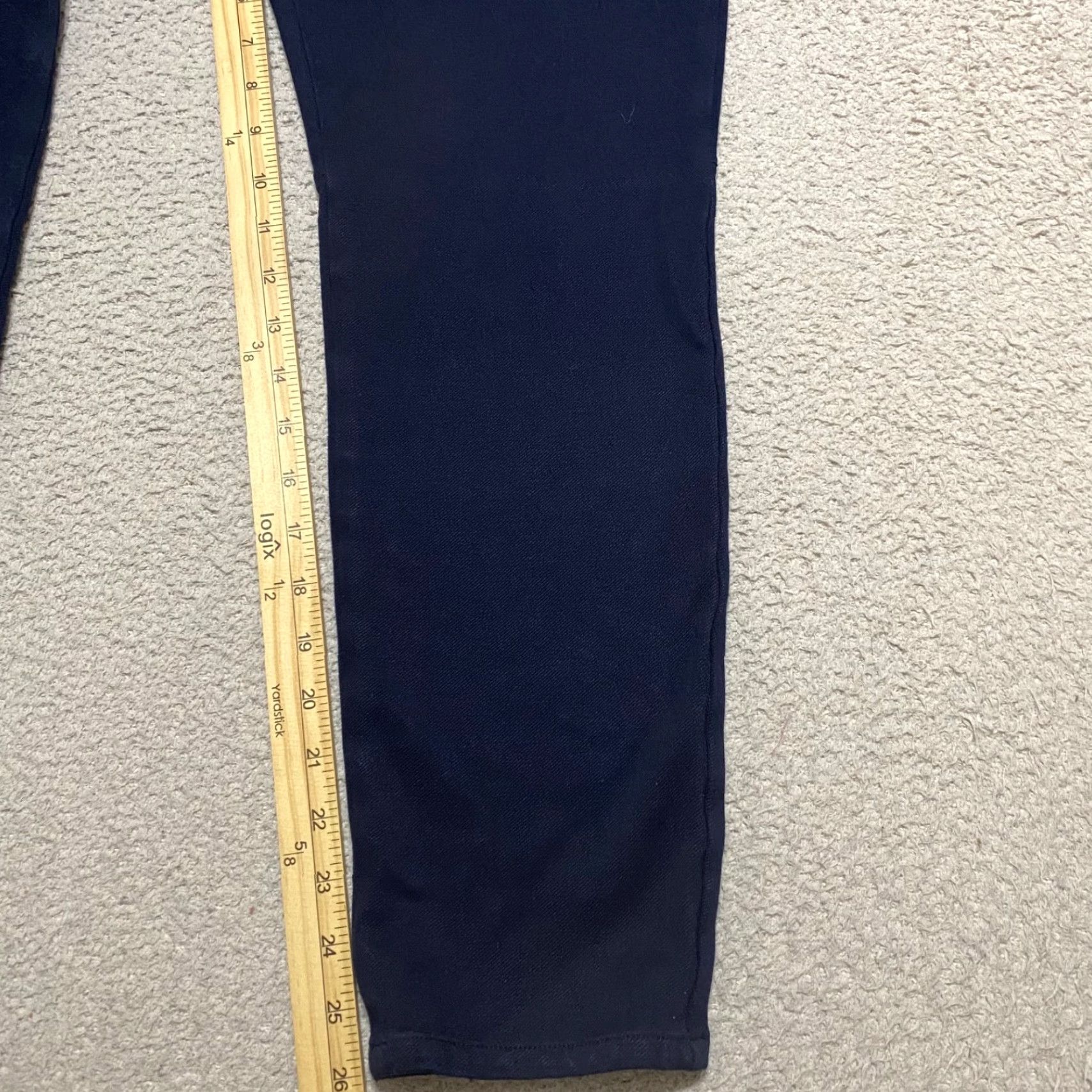 Talbots Talbots Blue Lexington Skinny Ankle Pants Ladies 12 Office Business Casual Formal Stretch 26in Inseam Holiday Preppy Womens Size 34" / US 12 / IT 48 - 6 Thumbnail