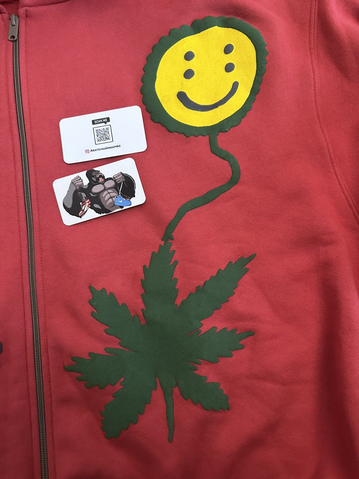 Cactus Plant Flea Market Cactus Plant Flea Market Earth First Zip Hoodie Red Size US XL / EU 56 / 4 - 4 Thumbnail