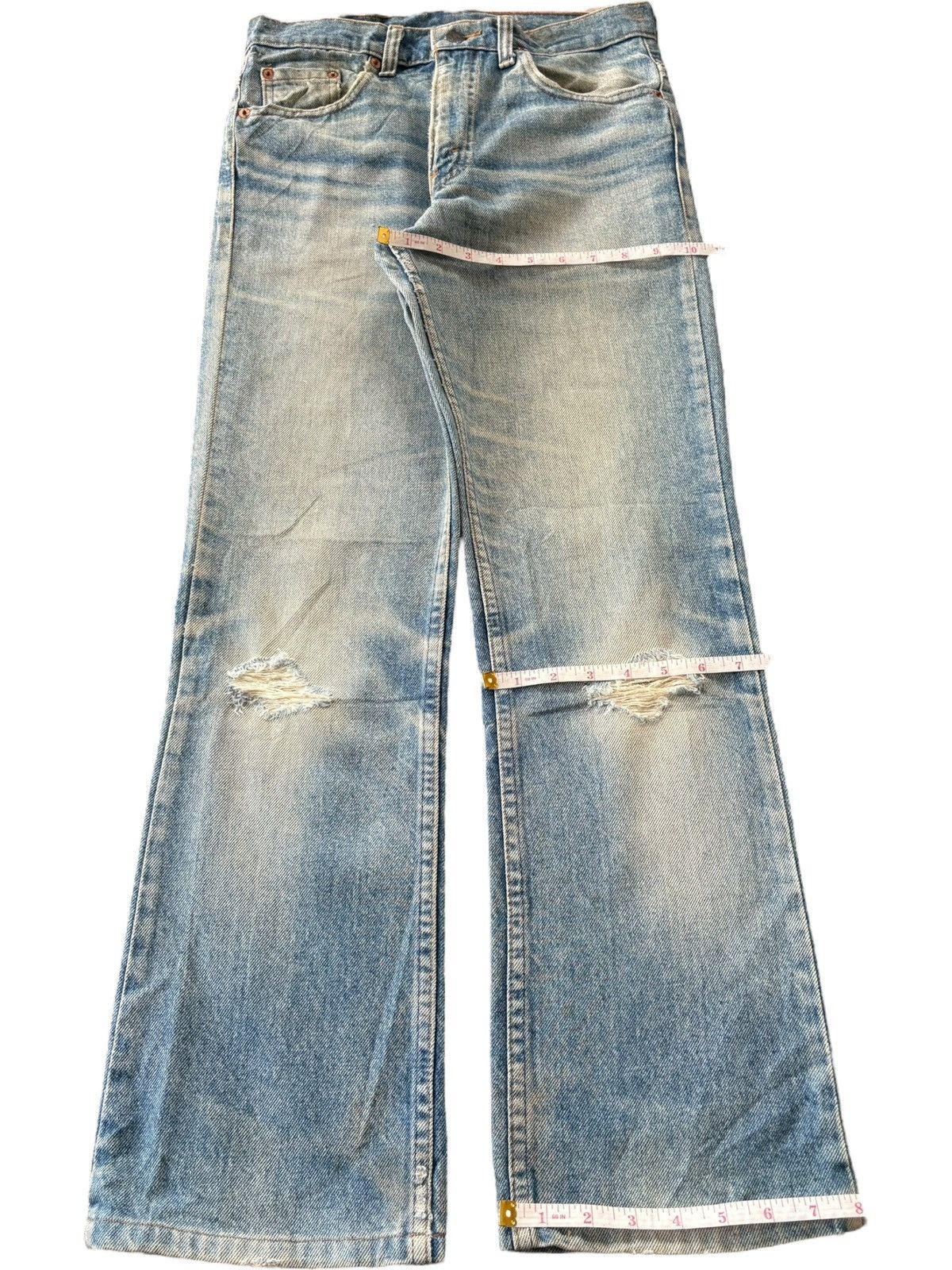 Levi's Vintage 90s Levis 517 Rusty Wash Distress Flare Jeans Size US 29 - 8 Thumbnail