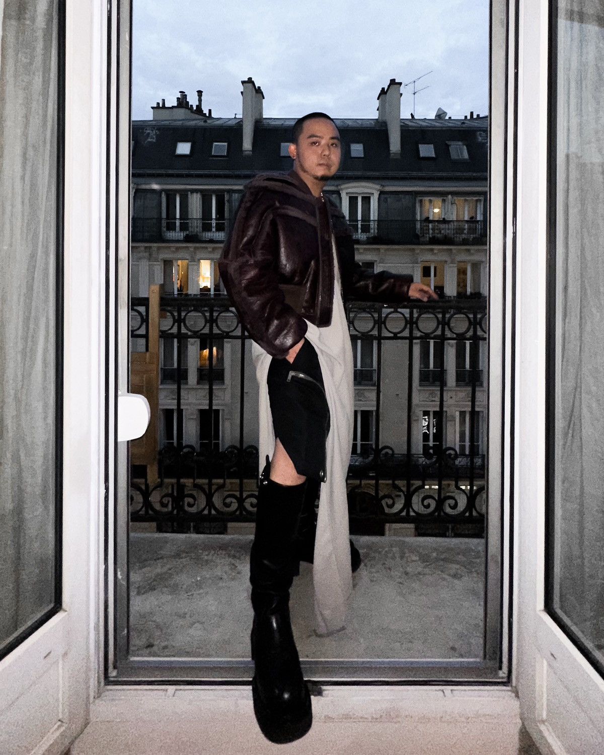 Rick Owens RICK OWENS SHEARLING GIRDERED BOMBER 48 Size US M / EU 48-50 / 2 - 17 Thumbnail