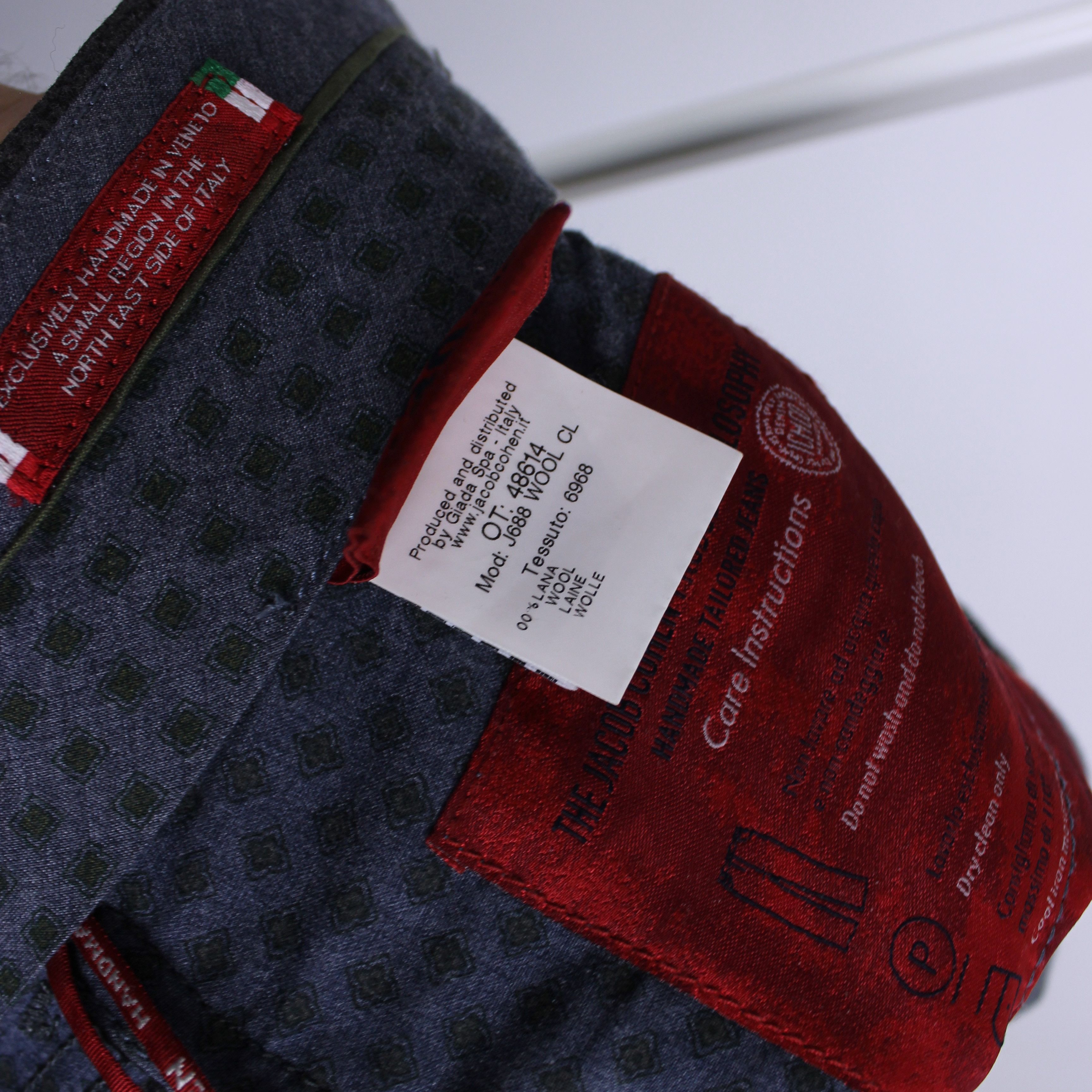 Jacob Cohen Jacob Cohen lana wool cashmere gray pants men XS S Size US 30 / EU 46 - 11 Thumbnail