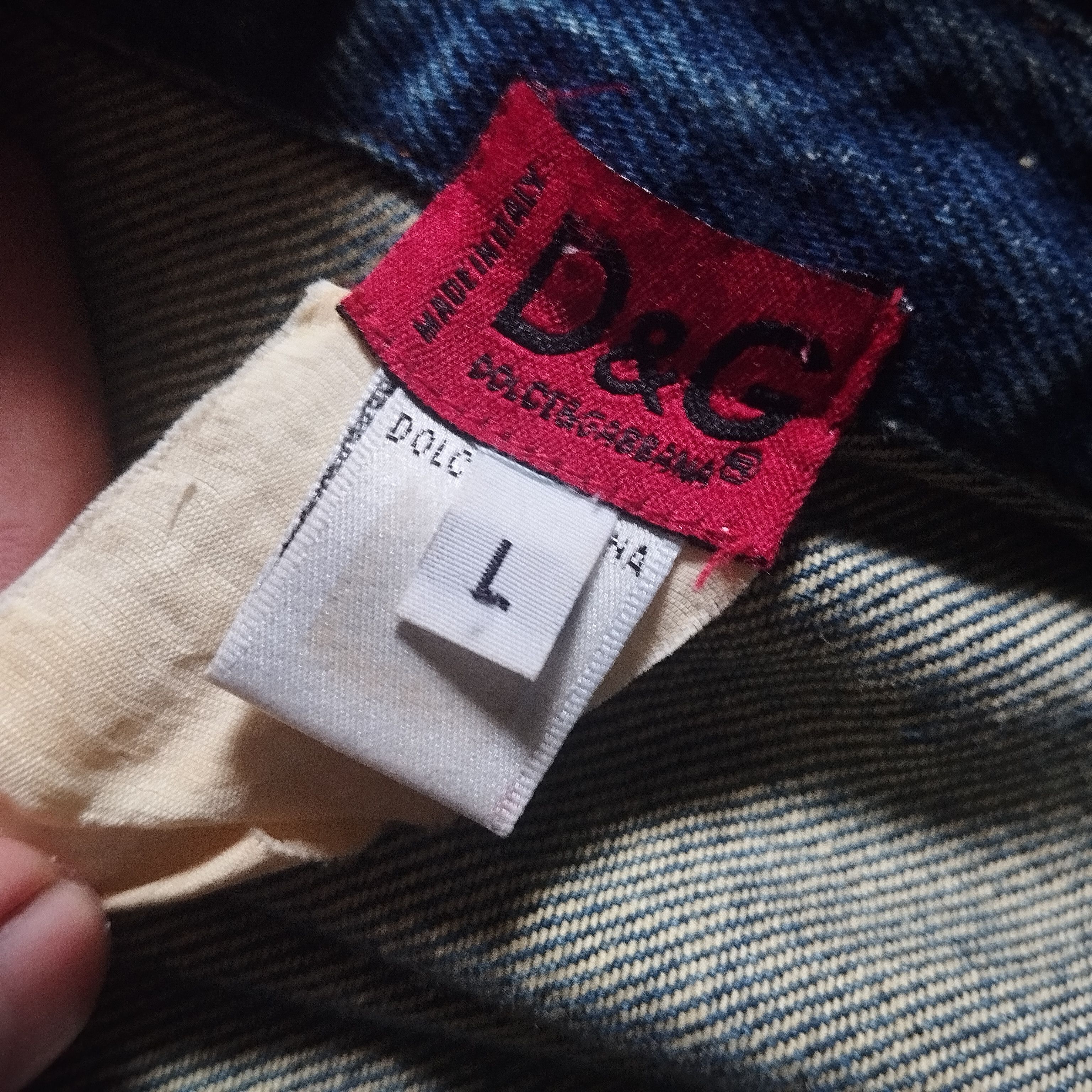 Dolce & Gabbana × Vintage VINTAGE DENIM JACKET D&G Size US XL / EU 56 / 4 - 10 Thumbnail
