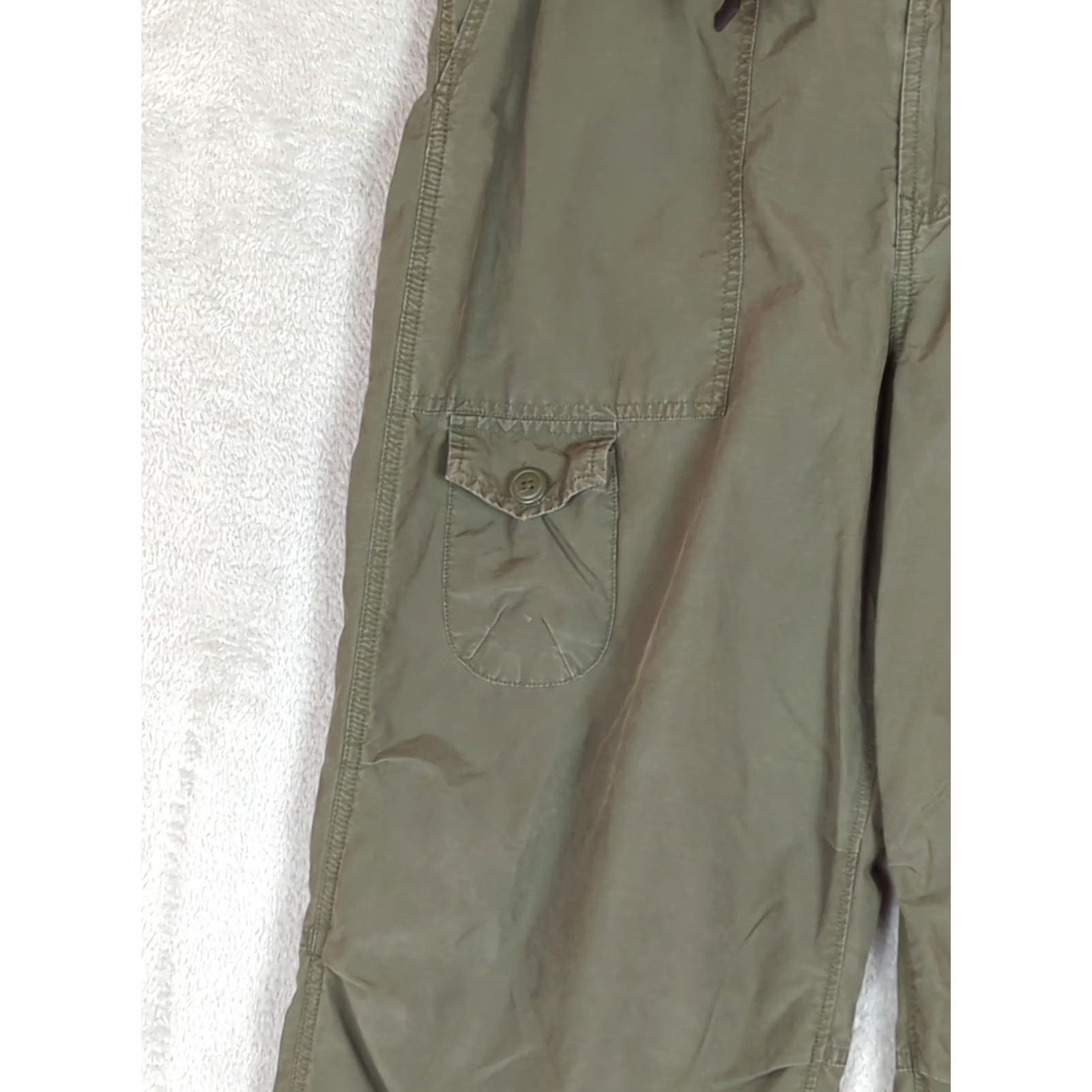 Old Navy VINTAGE Old Navy Cargo Pants Men M Green Baggy Streetwear Gorpcore 30in Zip Belted Cargo Pocket Straight Mens Size US 31 - 4 Thumbnail