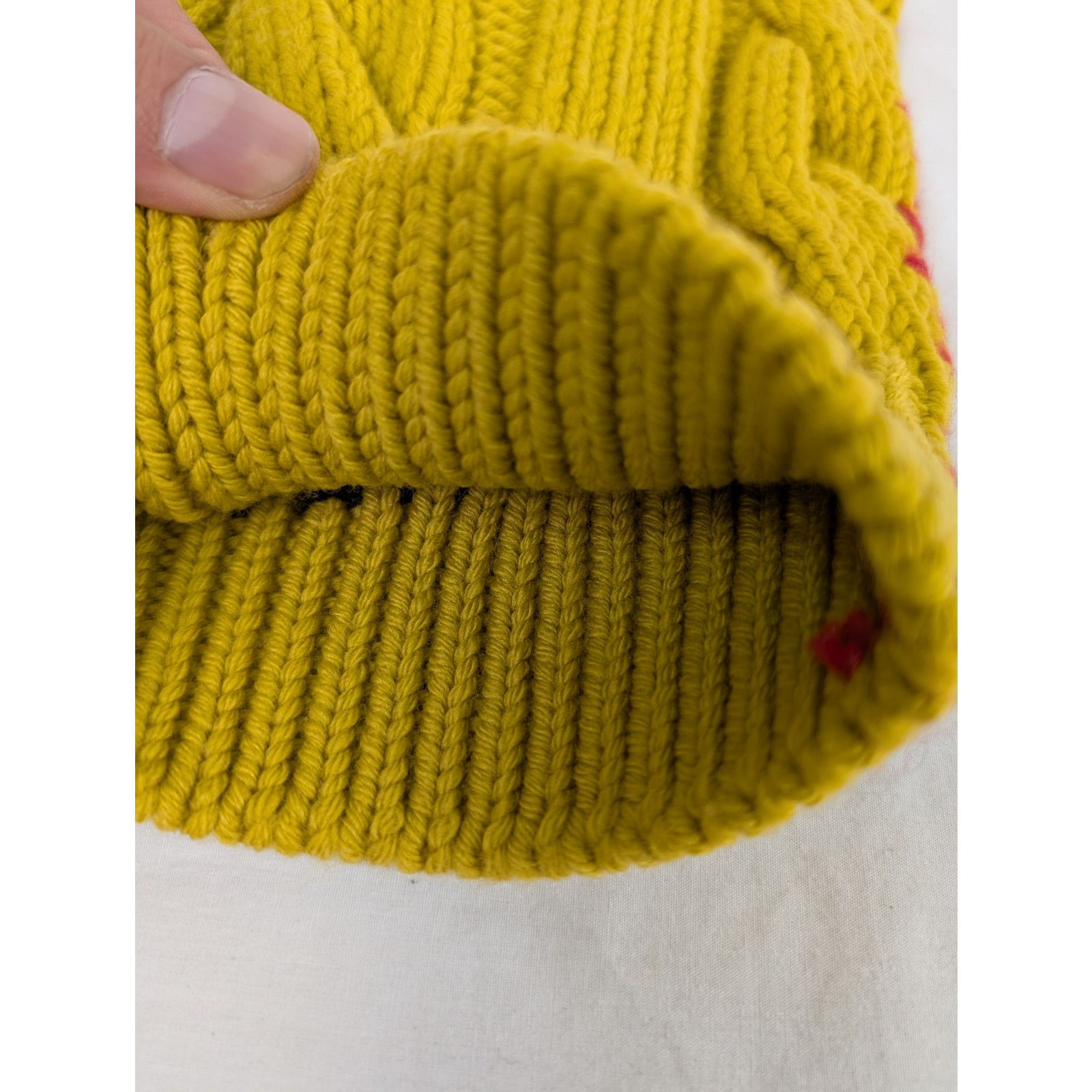 Marni o1rshd1 Size: L / Balaclava Scarf Cap / Hat in Yellow Size ONE SIZE - 6 Thumbnail