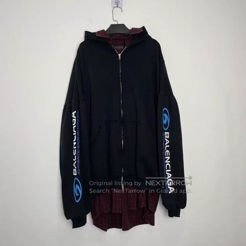 Balenciaga Two-in-one shirt hoodie