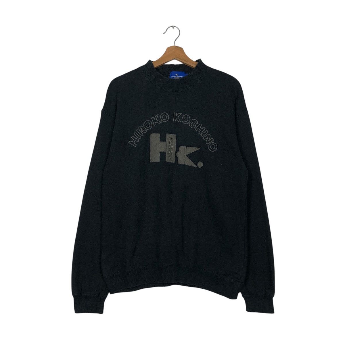 Hiroko Koshino Homme 📌Vintage Sweatshirt Hiroko Koshino Homme Big Logo Size US M / EU 48-50 / 2 - 2 Thumbnail