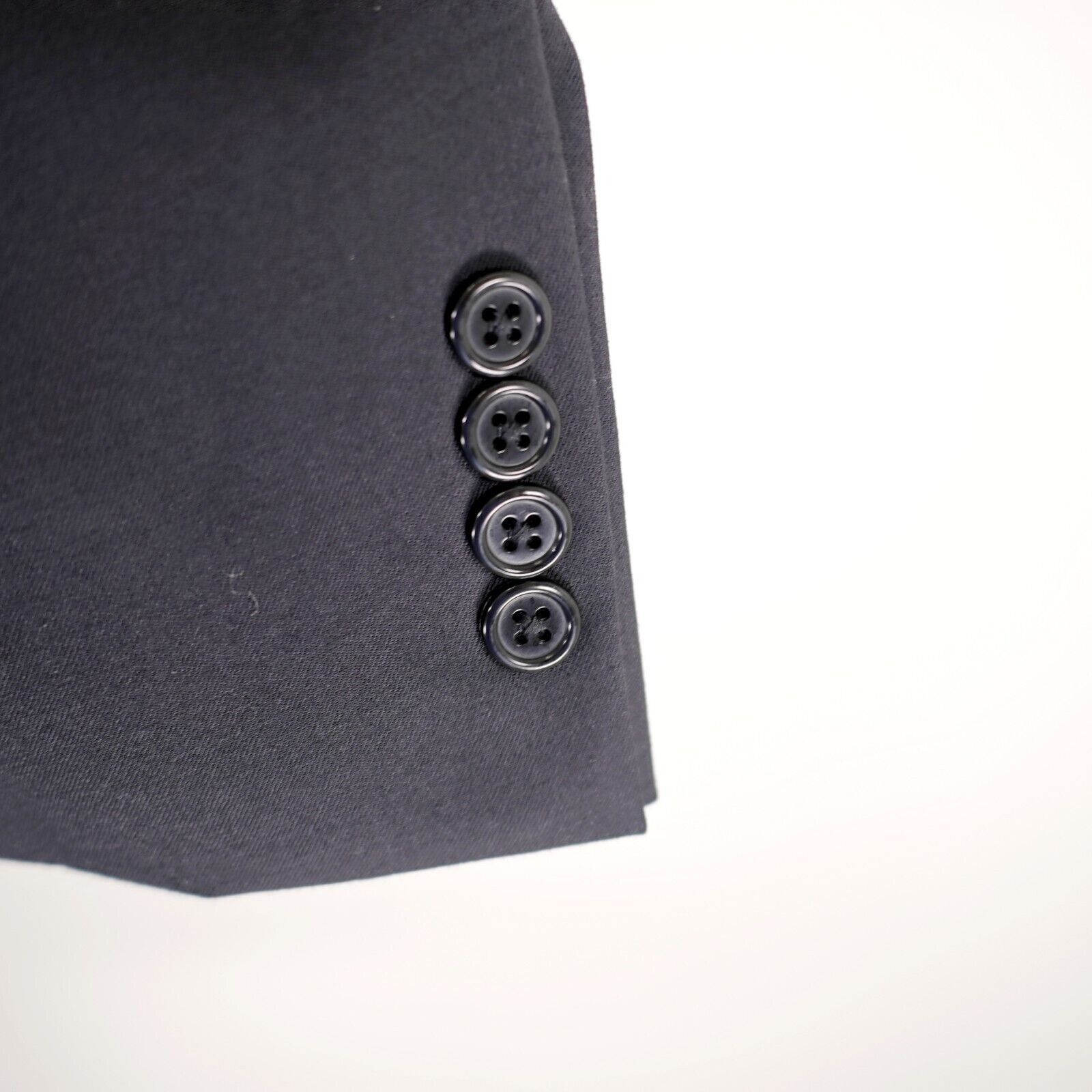 Hart Schaffner Marx Hart Schaffner Marx Wool Black 2 Button Blazer / Suit Jacket Size 44L - 3 Thumbnail