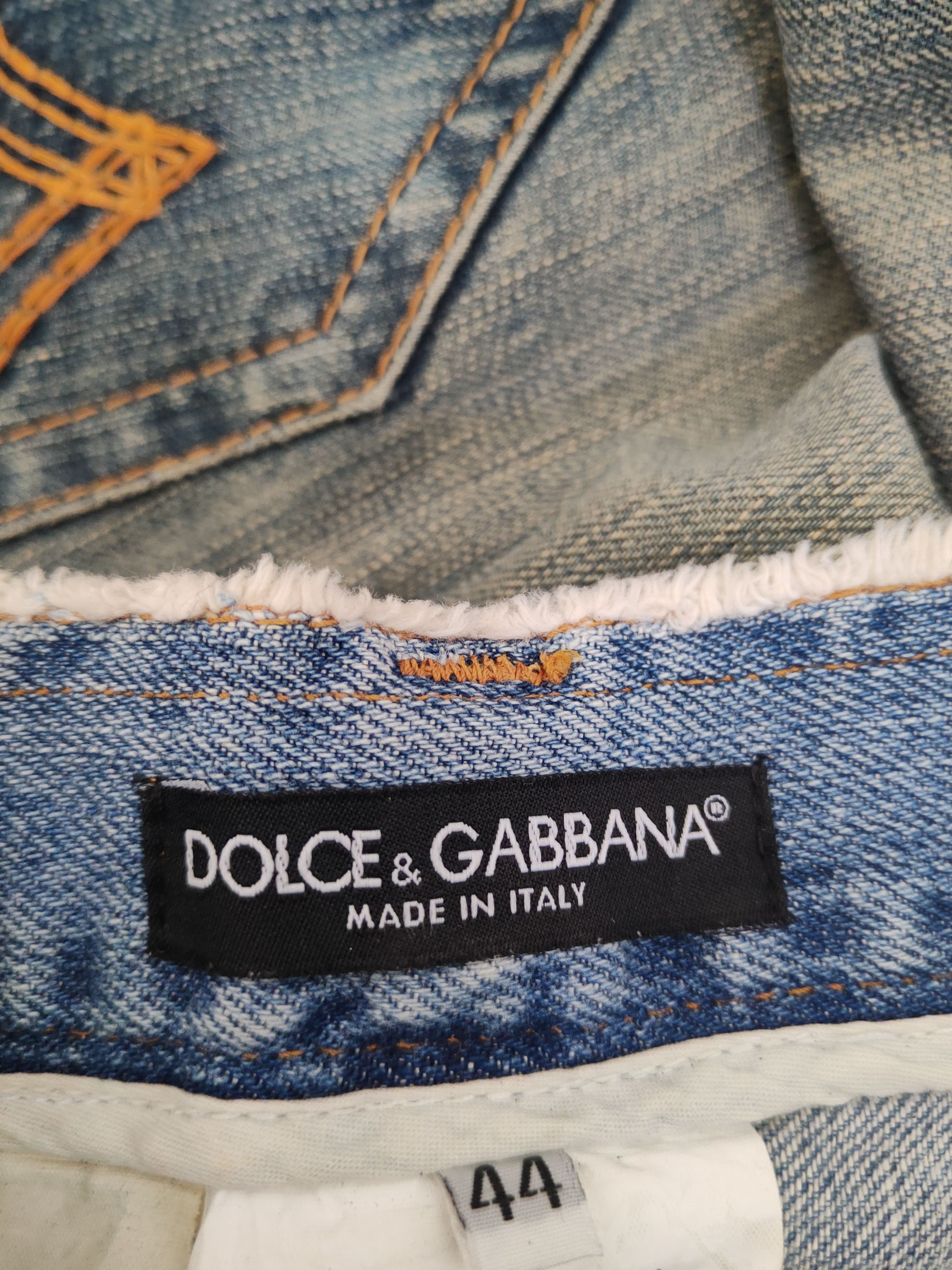 Dolce & Gabbana DL Dolce & Gabbana D&G Blue Distressed Ripped Jeans #W1867 Size 30" / US 8 / IT 44 - 17 Thumbnail