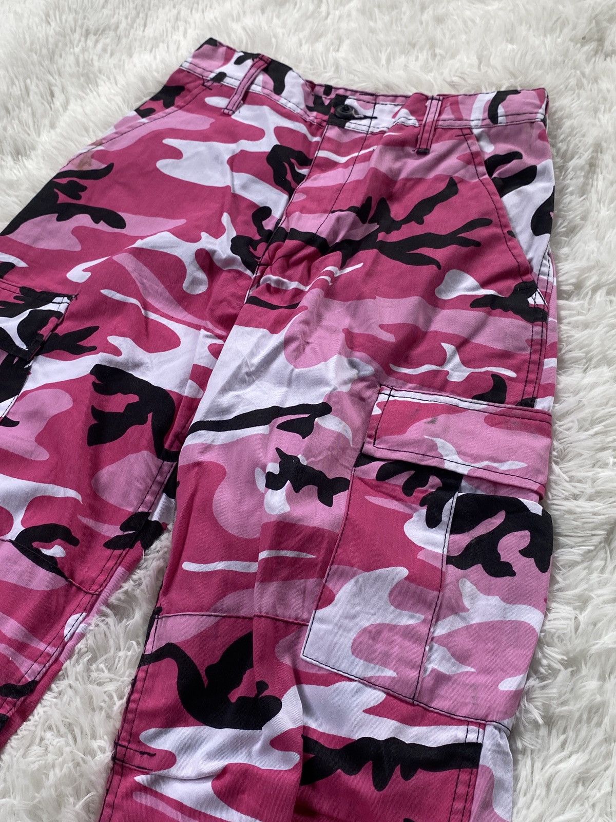Rothco Vintage ROTHCO BDU Pink Camouflage Cargo Pants Size US 26 / EU 42 - 7 Thumbnail