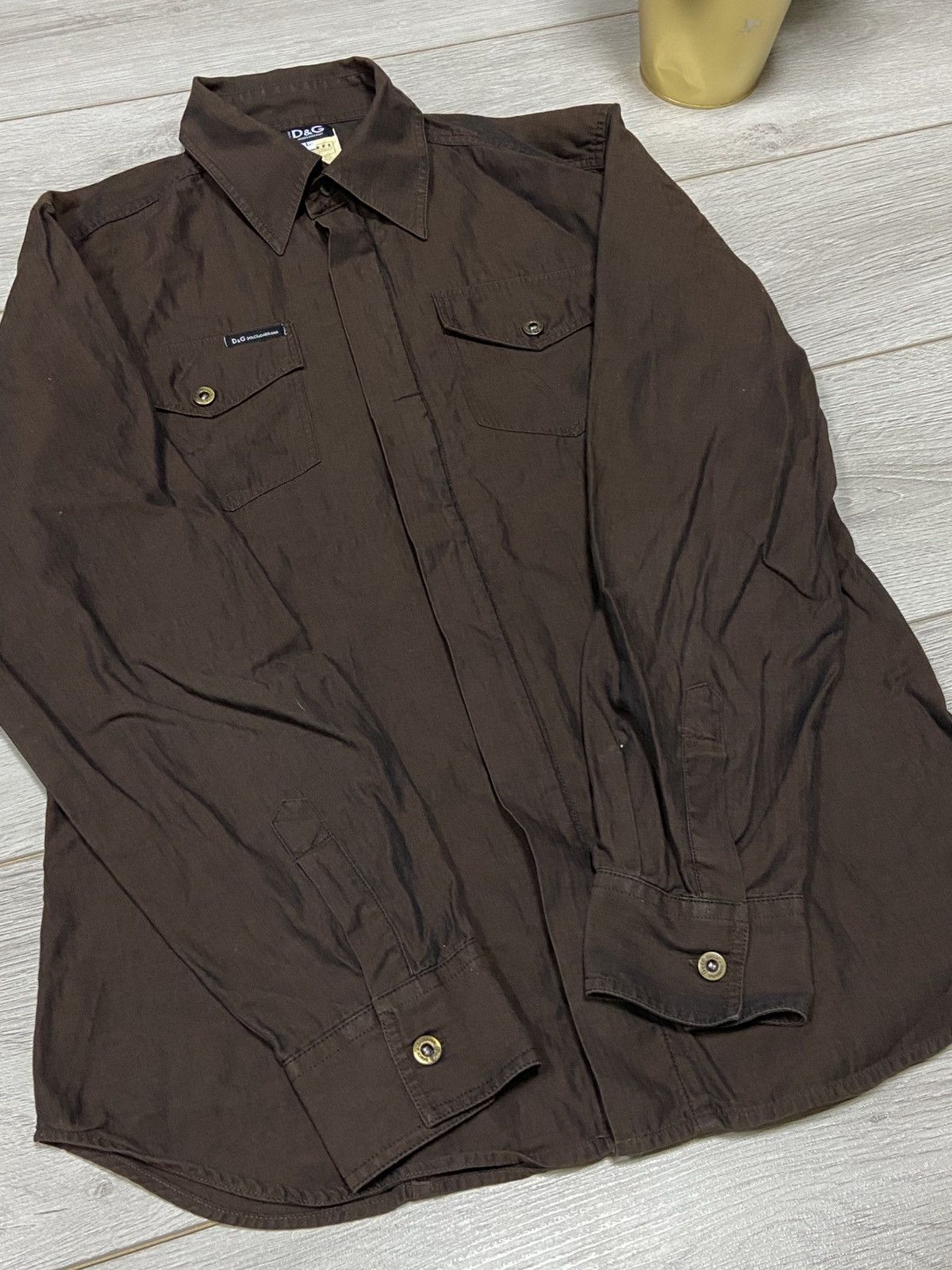 Dolce & Gabbana Dolce&Gabbana vintage zip big logo shirt Size US L / EU 52-54 / 3 - 12 Thumbnail