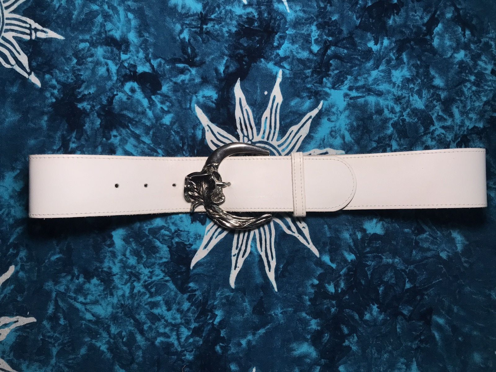 Cowboy Equipment Y2K Vintage Leather Cowboy belts Handmade Size 28 - 3 Thumbnail