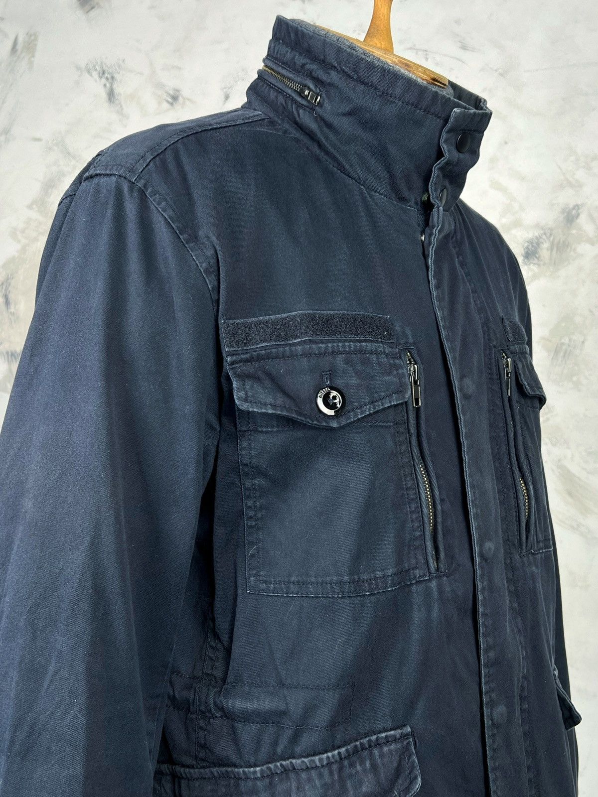 Diesel Vintage Diesel Field Jacket Military Style Size M - L Size US L / EU 52-54 / 3 - 5 Thumbnail