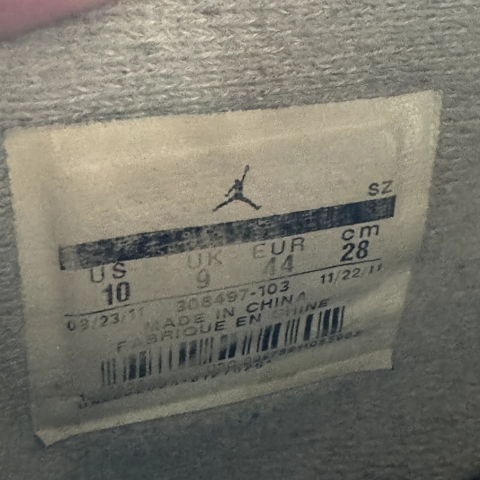 Jordan Brand × Nike Air Jordan 4 Retro White Cement 2012 Men's Shoes - Size 10 Size US 10 / EU 43 - 8 Thumbnail