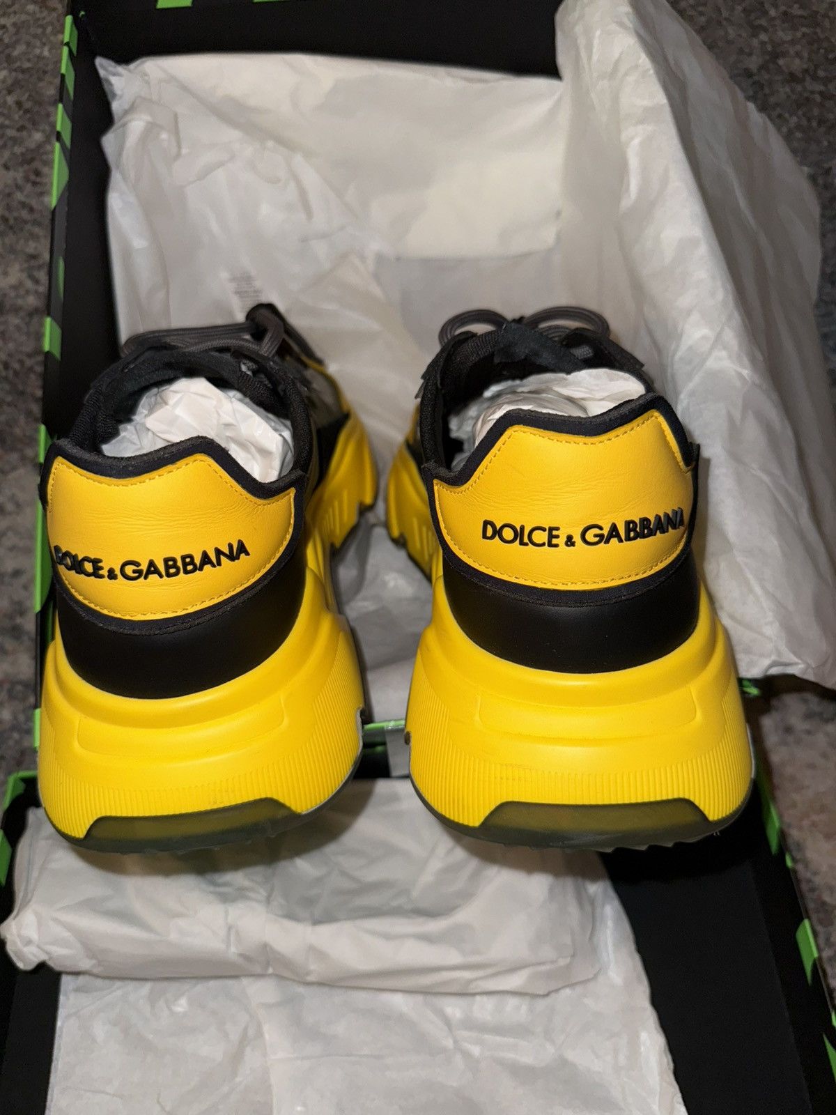 Dolce & Gabbana Dolce & Gabbana Daymaster “Yellow Black” Sneakers – Size 44 Size US 11 / EU 44 - 5 Thumbnail