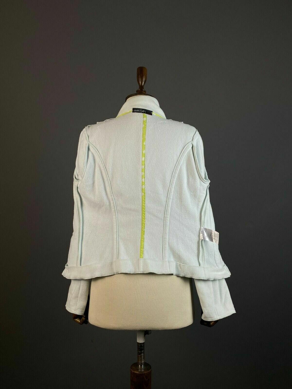 Designer Marc Cain White Micro Fibre Fleece Cardigan Jacket Size 4 Size S / US 4 / IT 40 - 8 Thumbnail