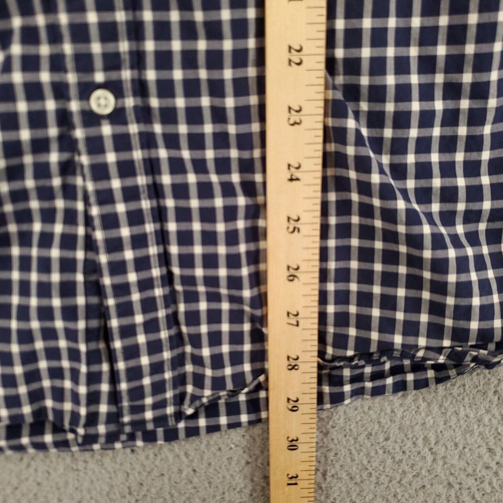 Uniqlo Uniqlo Shirt Men Large Blue White Plaid Button-Up Long Sleeve Cotton Casual Business Size US L / EU 52-54 / 3 - 3 Thumbnail