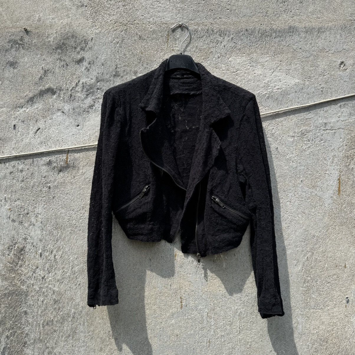 Other Avant Garde Transparent Boxy Mesh Bomber Jacket Opium Size M / US 6-8 / IT 42-44 - 5 Thumbnail