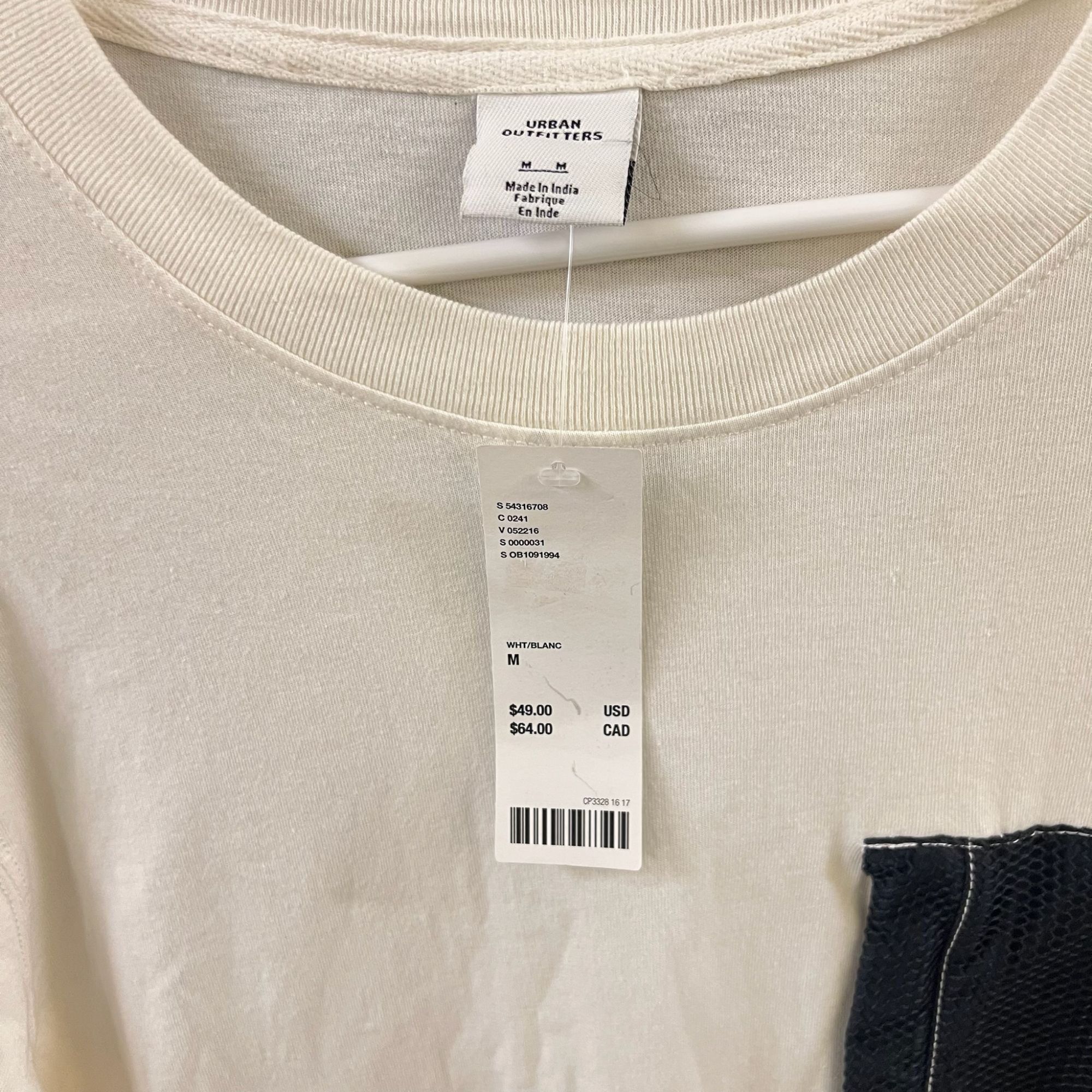 Urban Outfitters Urban Outfitters Mens Long-Sleeve T-Shirt With Black Pocket Size US M / EU 48-50 / 2 - 5 Thumbnail